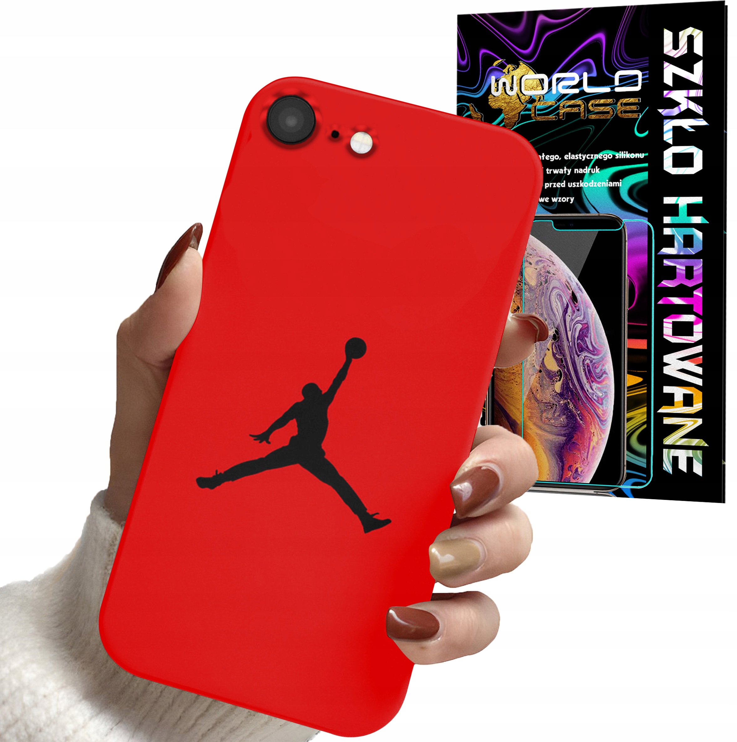 ETUI CASE DO IPHONE 6 PLUS - KOSZYKÓWKA WZORY DLA FANÓW NBA + SZKŁO