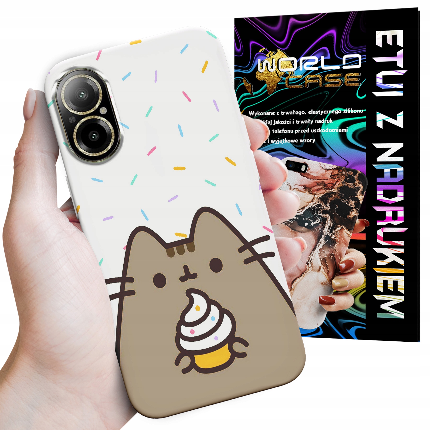 ETUI CASE DO REALME C67 4G - SŁODKI KOTEK KOT OBUDOWA PLECKI