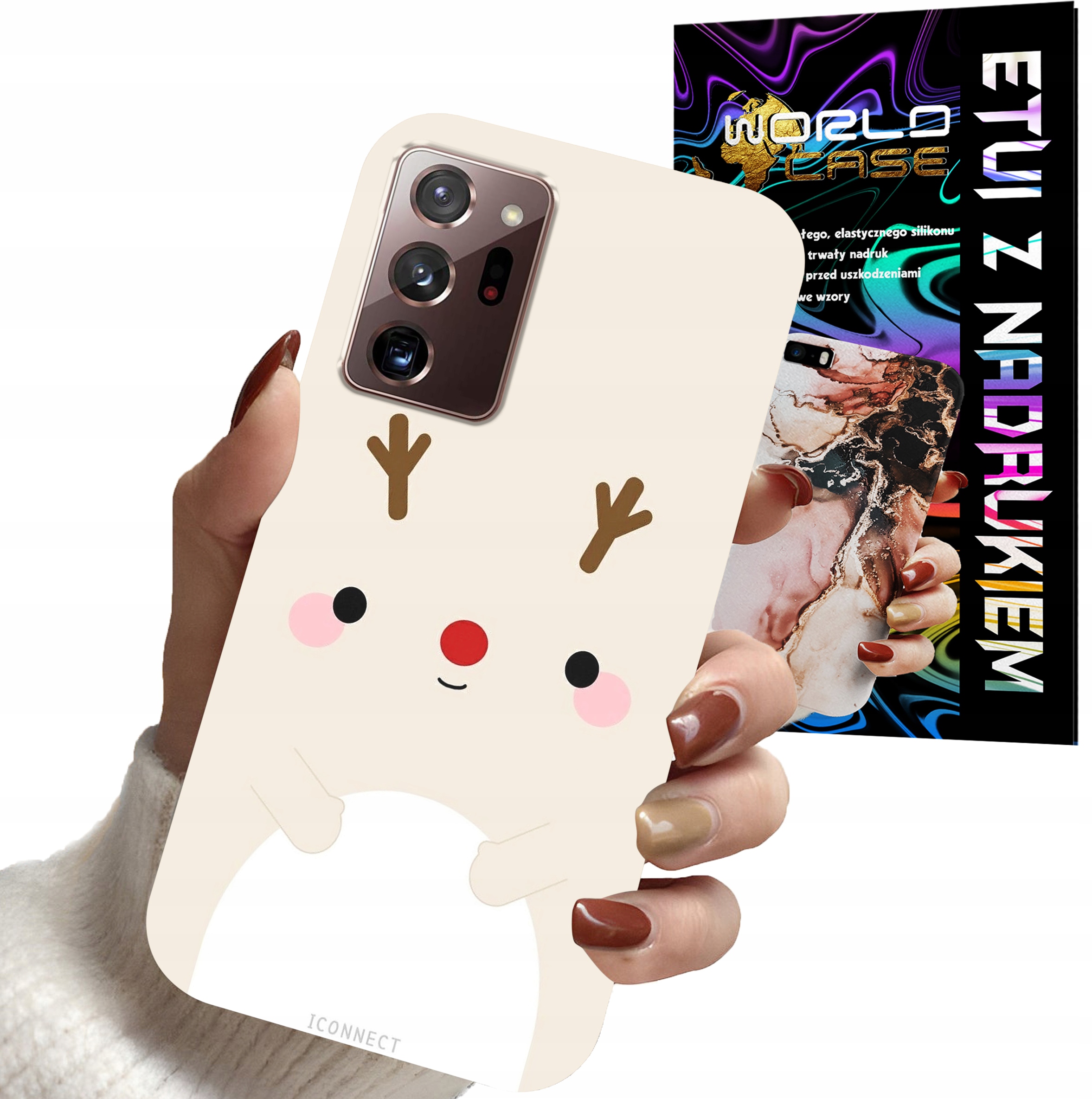 ETUI CASE DO SAMSUNG NOTE 20 ULTRA - ŚWIĄTECZNE WZORY RENIFER MIKOŁAJ ŚWIĘT