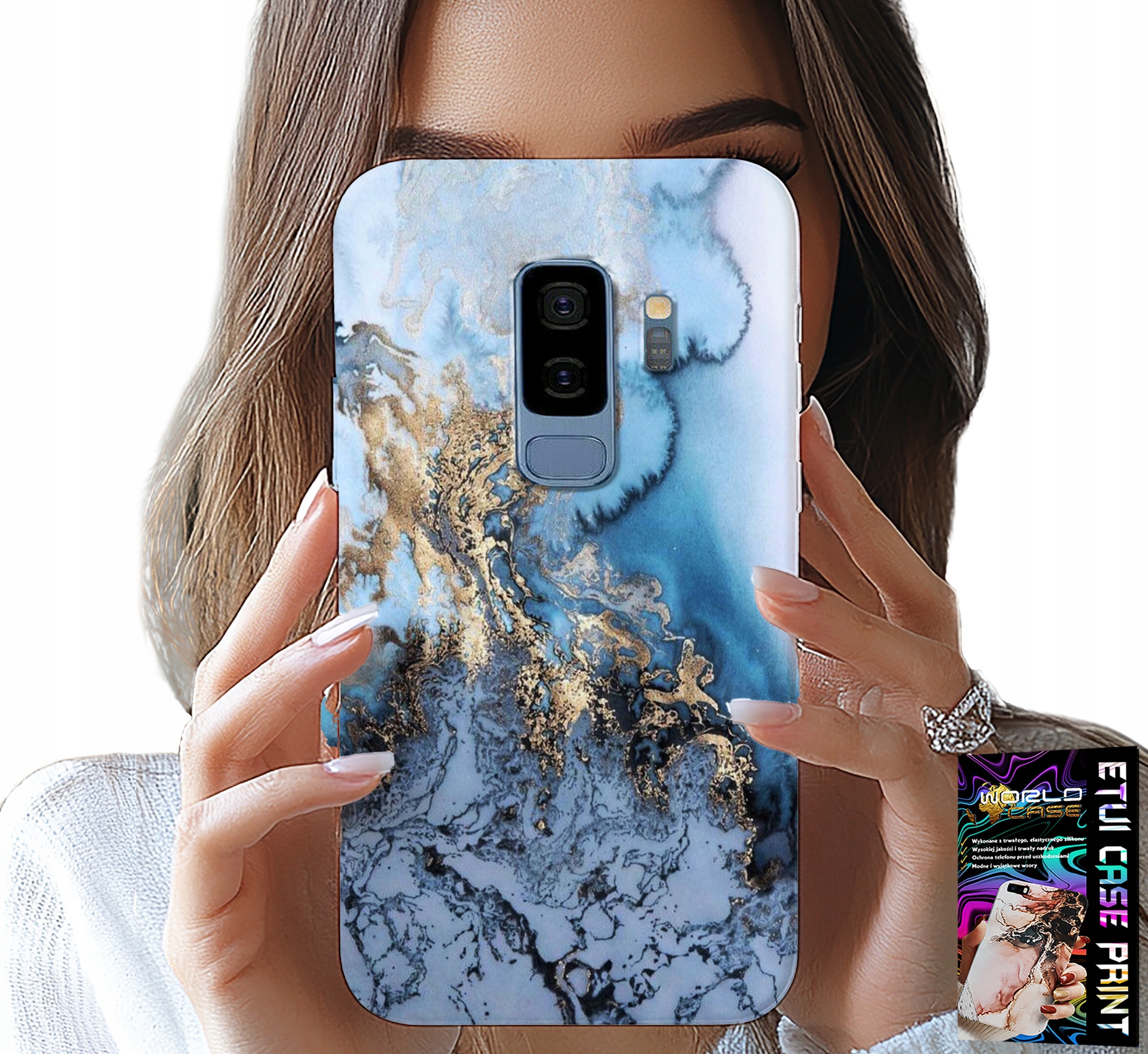 ETUI DO SAMSUNG GALAXY S9 PLUS - MARMUREK MARMURKI DAMSKIE WZORY +FOLIA