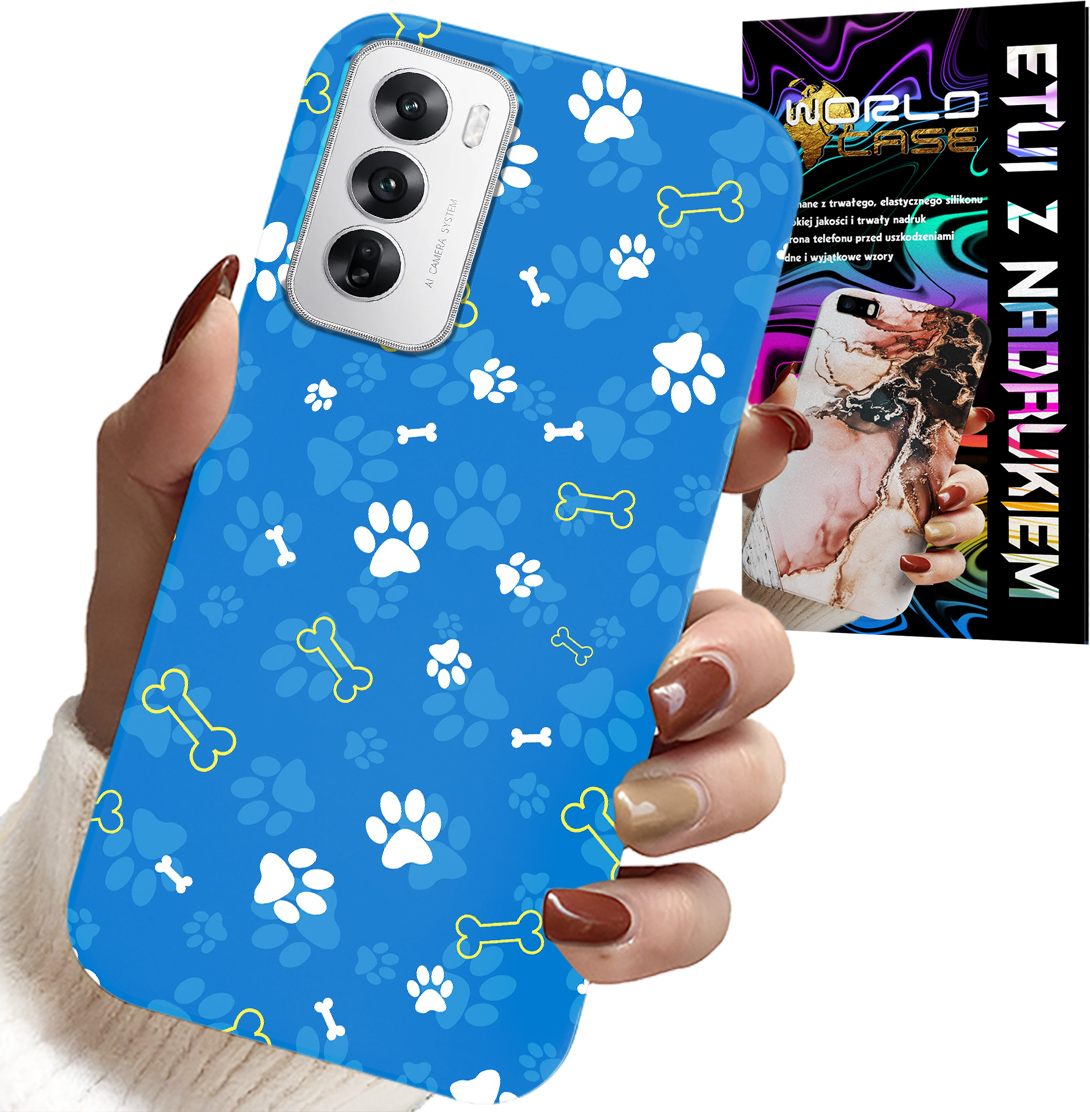 ETUI DO OPPO RENO12 5G - ŁAPKI KOŚCI PIES PATROL WZORY DLA DZIECI