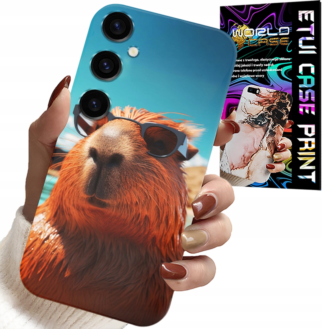 ETUI DO SAMSUNG GALAXY A24 4G - SŁODKA KAPIBARA, CAPIBARA CASE + SZKŁO