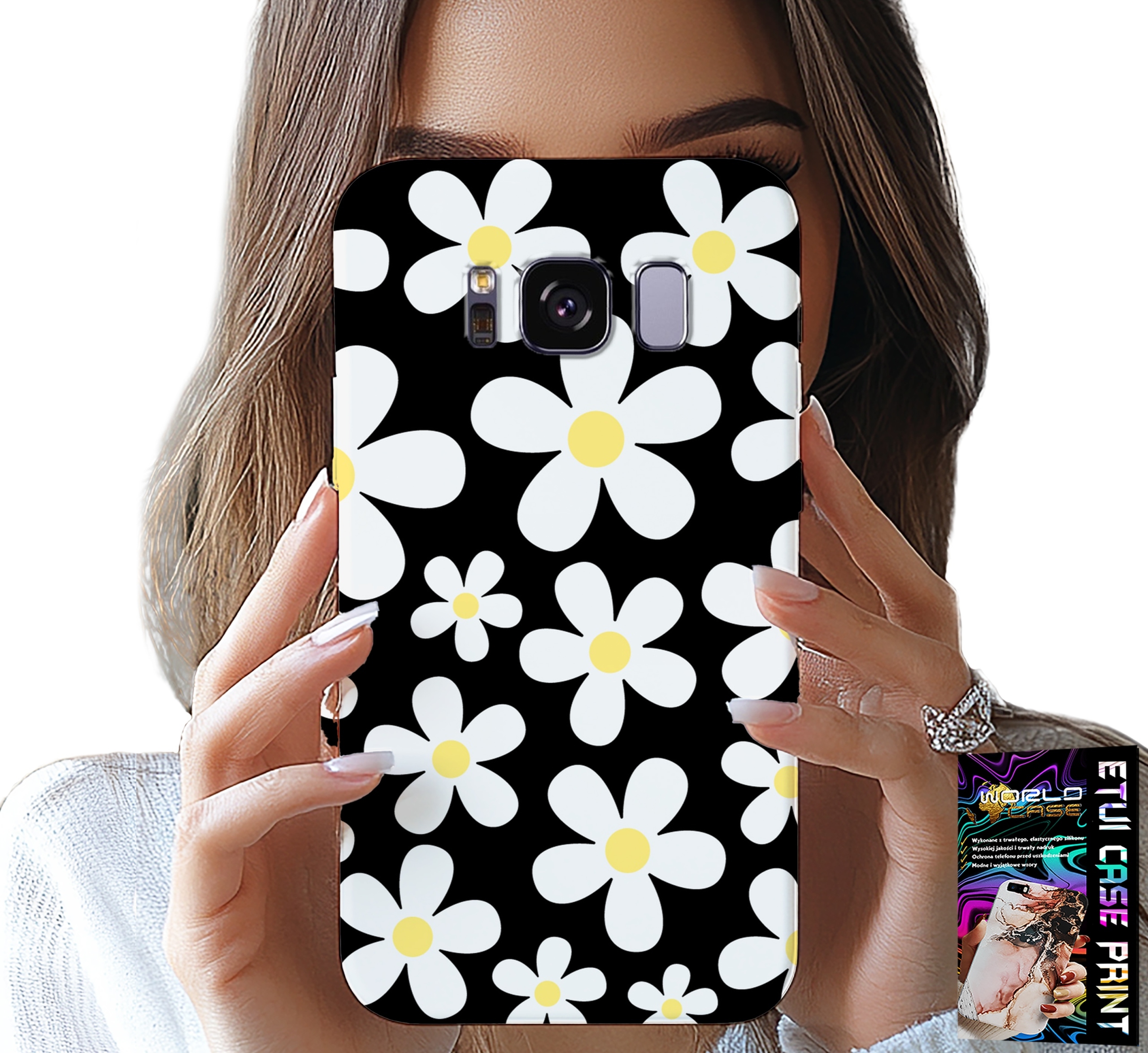 ETUI DO SAMSUNG GALAXY S8 - STOKROTKA, STOKROTKI, KWIATKI, PLECKI