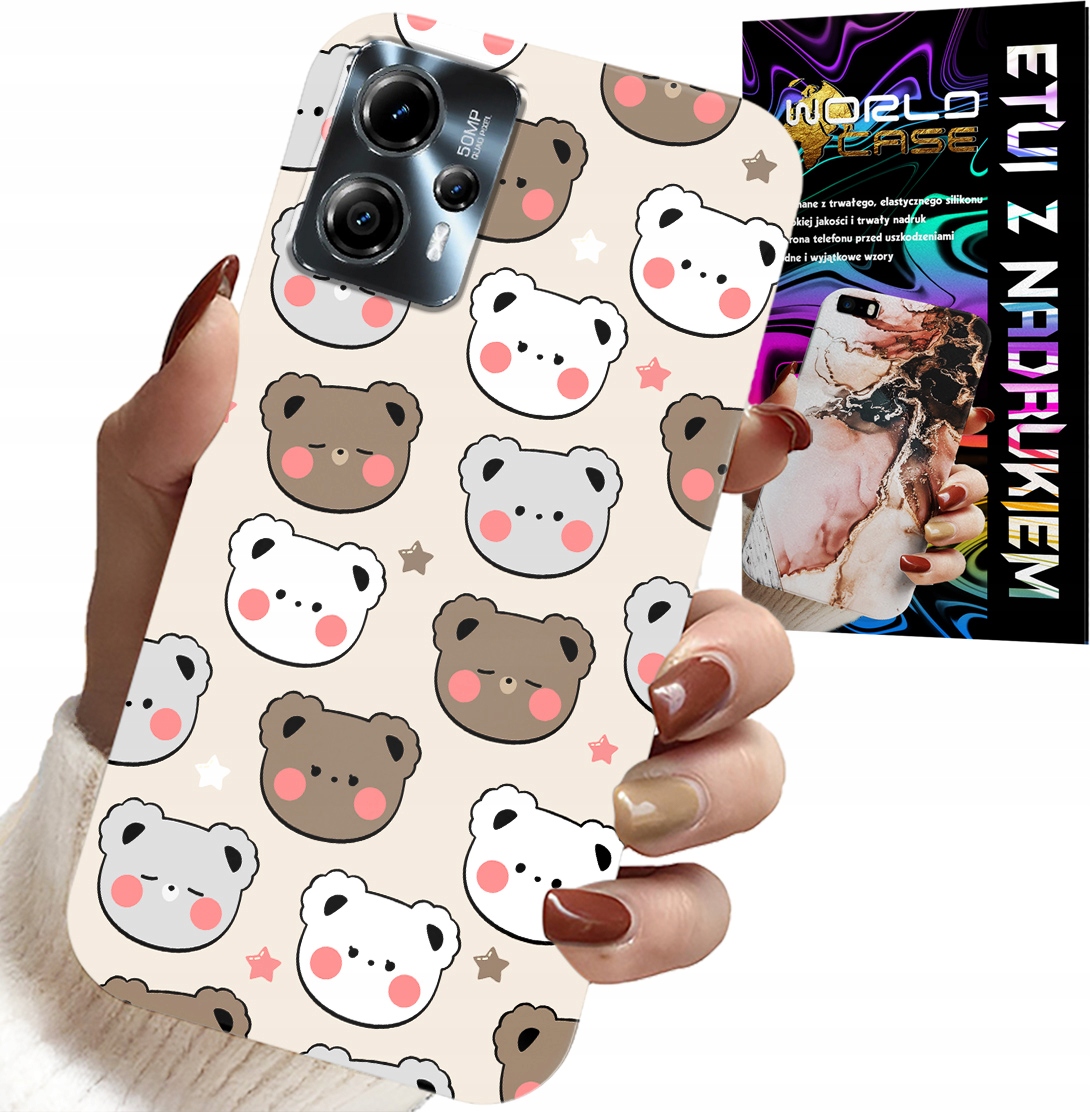 ETUI DO MOTOROLA G13 / G23 - MIŚ MISIE WZORY DLA NAJMŁODSZYCH + FOLIA