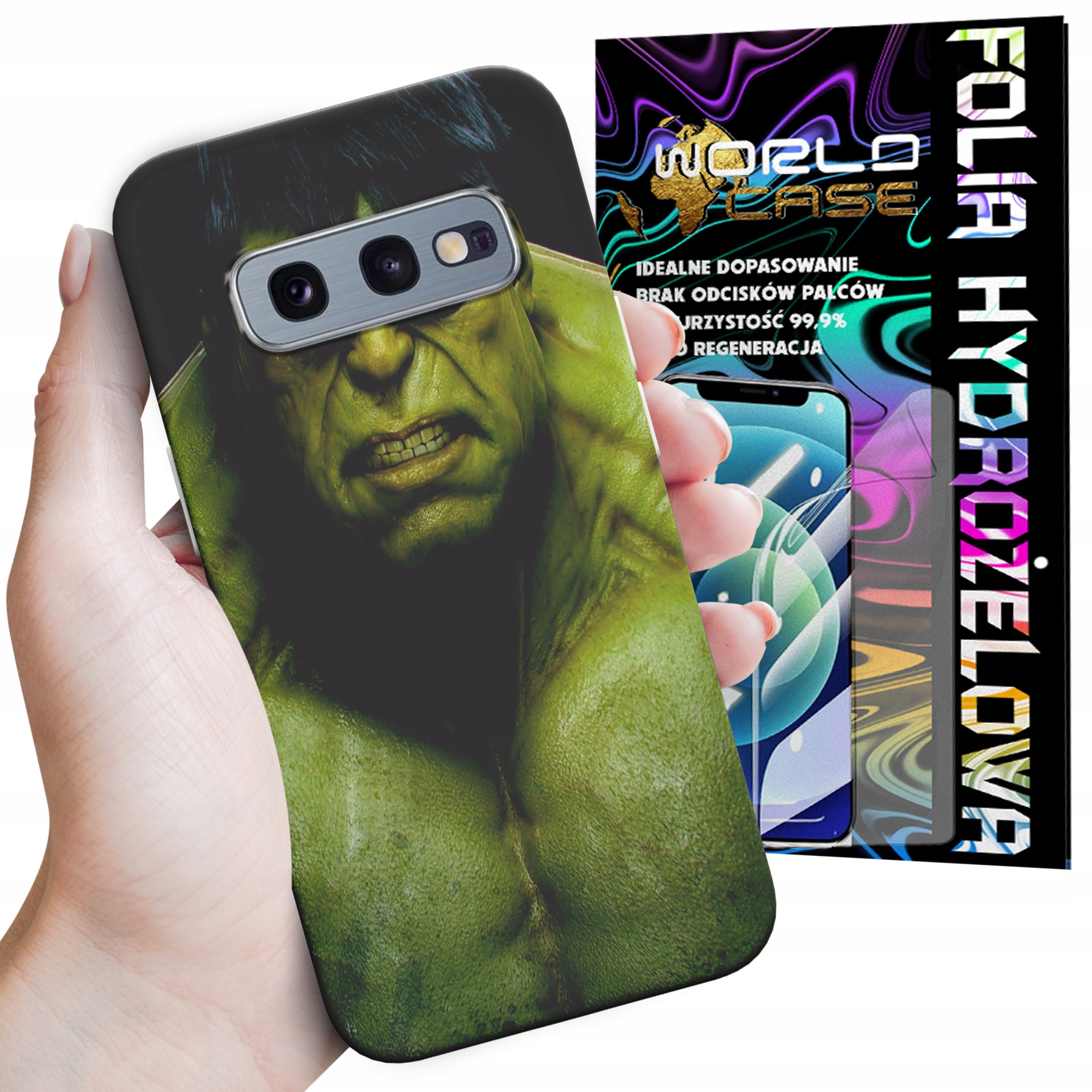 ETUI CASE DO SAMSUNG S10E - HULK AVENGERS SPIDERMAN MARVEL + FOLIA