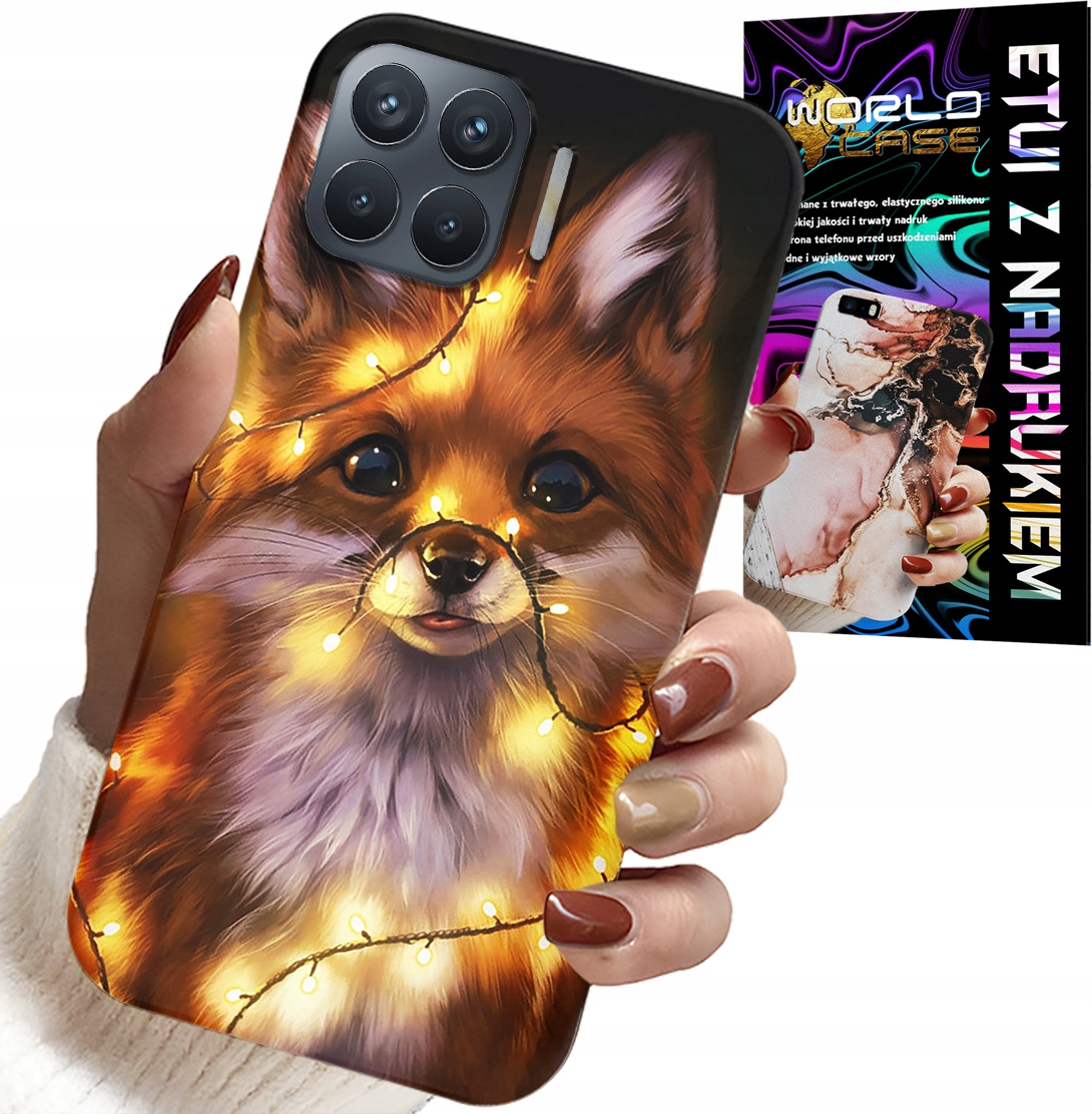 ETUI DO OPPO RENO 4 LITE - SŁODKI LISEK ZWIERZĘTA LEŚNE CASE +SZKŁO