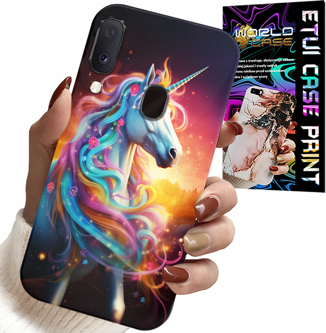 ETUI DO SAMSUNG GALAXY A40 - JEDNOROŻEC WZORY DLA DZIEWCZYNEK PREZENT