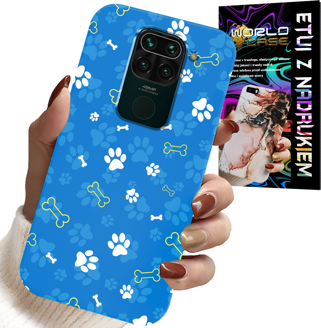ETUI DO XIAOMI NOTE 9 - ŁAPKI KOŚCI PIES PATROL WZORY DLA DZIECI