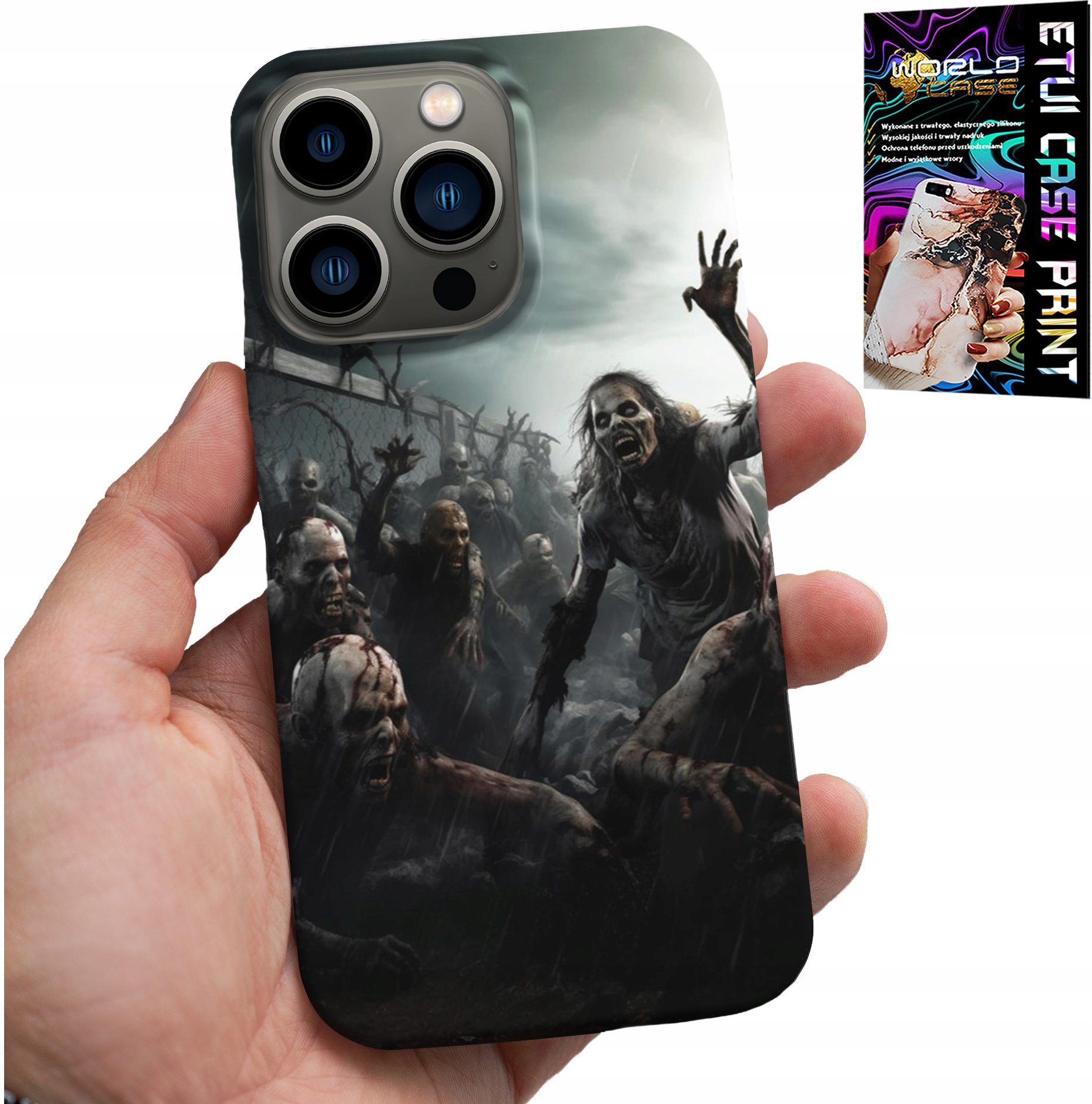 ETUI DO IPHONE 15 PRO MAX - ZOMBI ZOMBIE ŻYWE TRUPY THE WALKING DEAD
