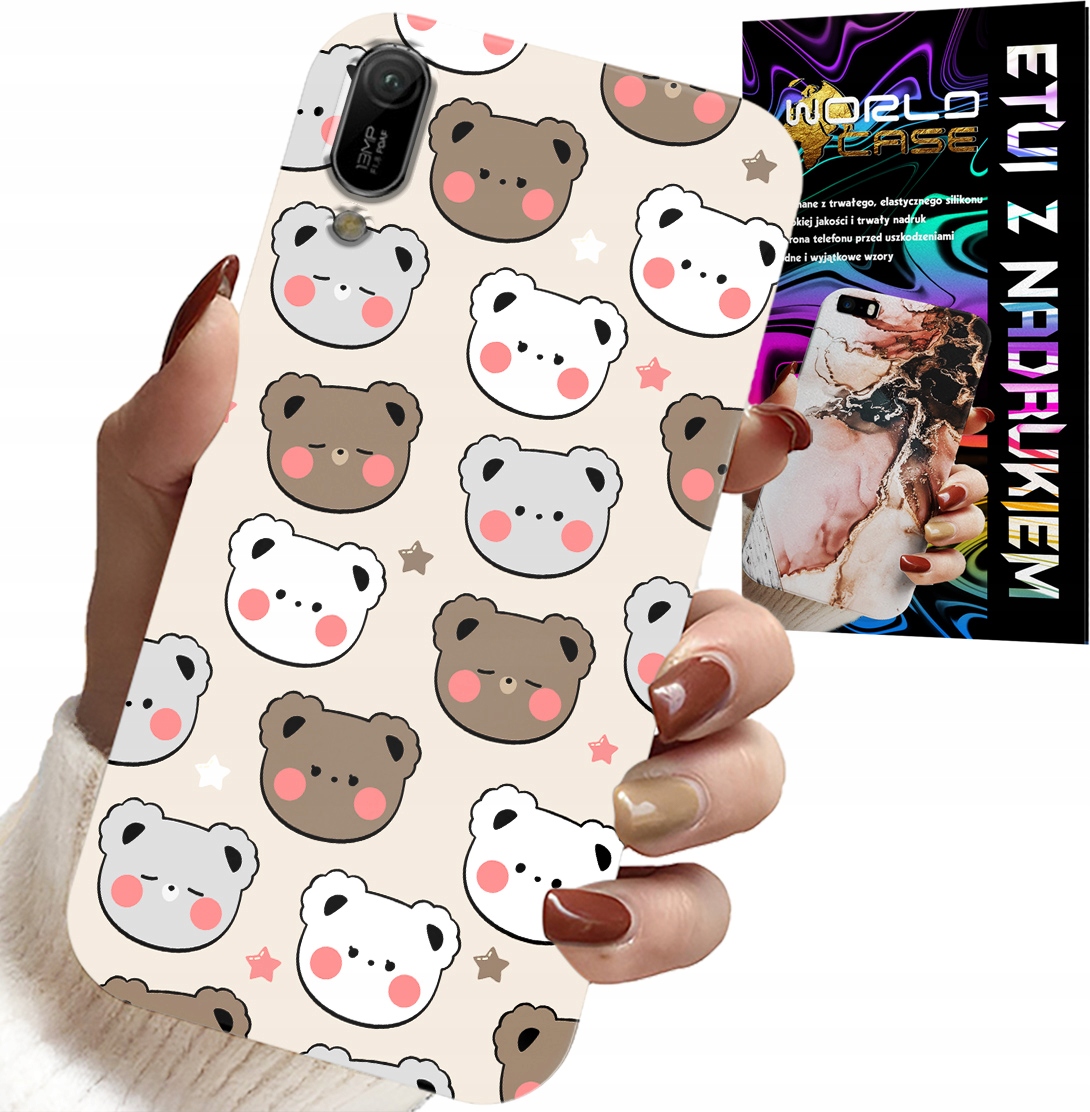 ETUI DO HUAWEI Y6 2019 - MIŚ MISIE WZORY DLA NAJMŁODSZYCH + SZKŁO