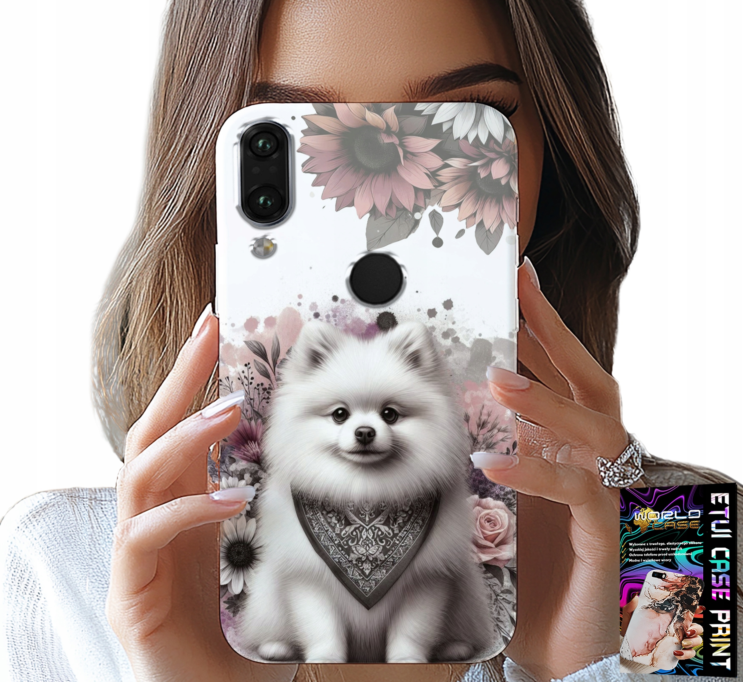 ETUI DO XIAOMI NOTE 7 - POMERANIAN, SZPIC MINIATUROWY, RASY PSÓW