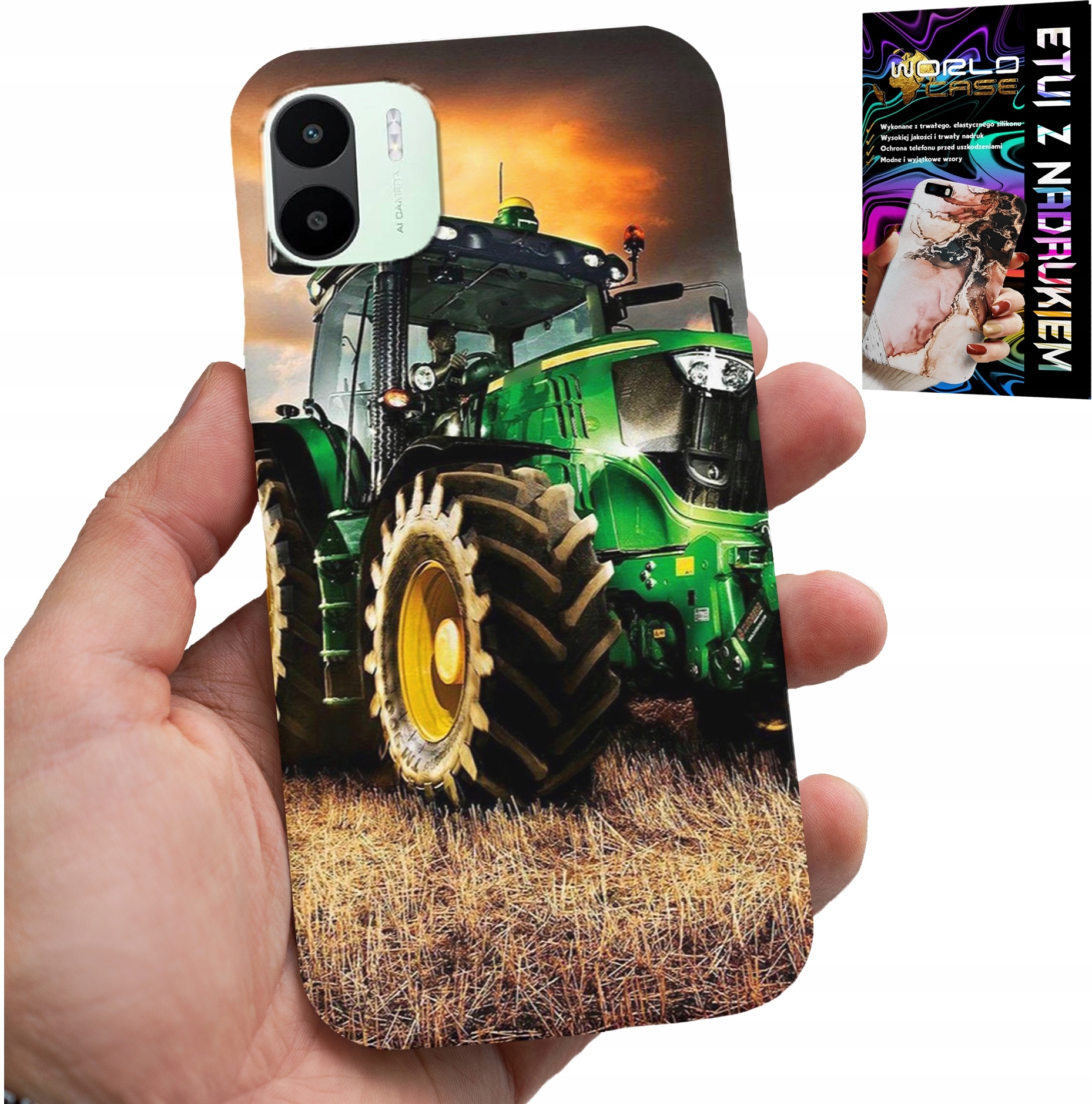 ETUI DO XIAOMI REDMI A2 - TRAKTOR CIĄGNIK ROLNICZY FARMA + FOLIA