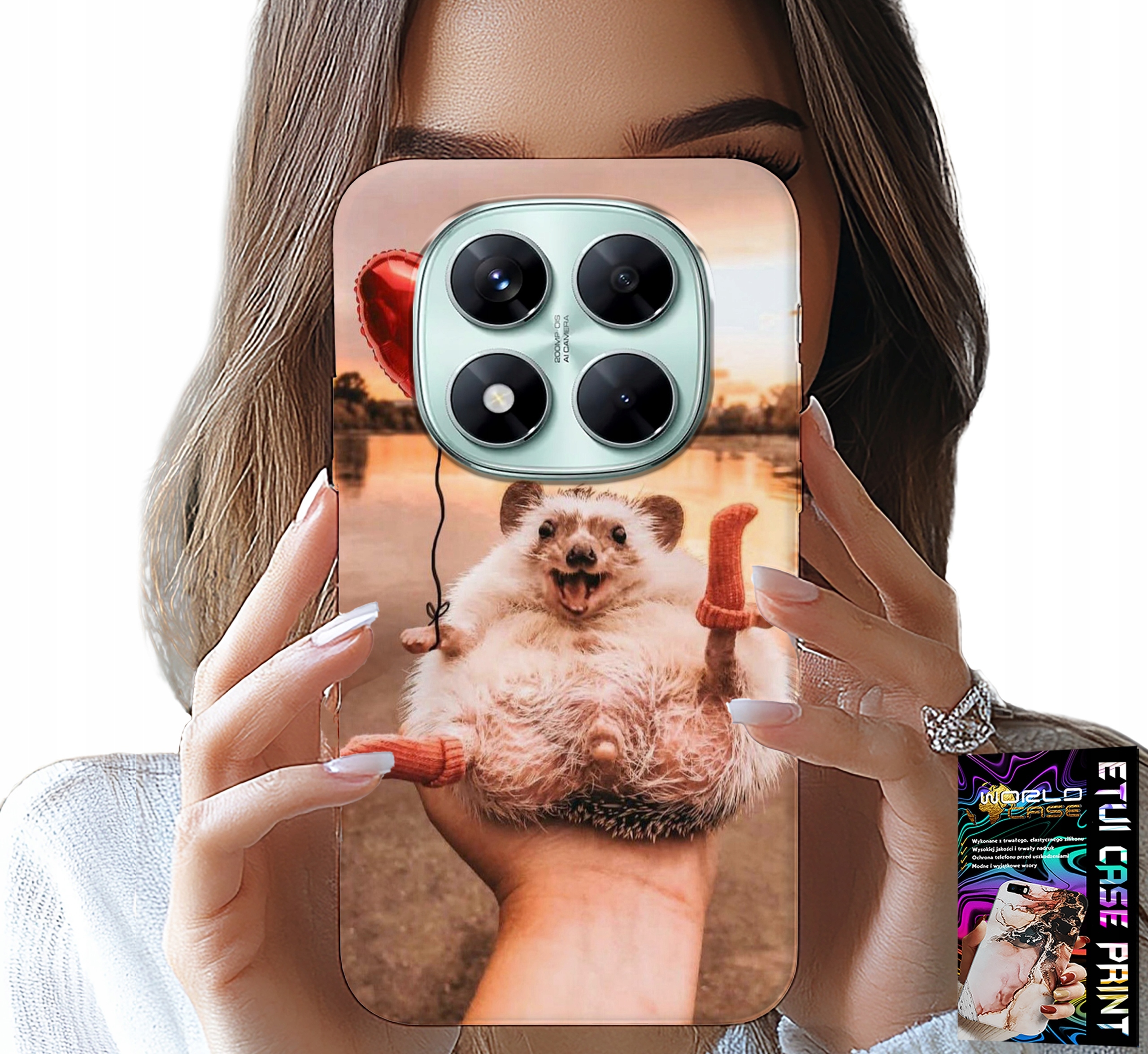 ETUI DO XIAOMI NOTE 14 PRO 5G - Z NADRUKIEM SŁODKI JEŻYK PIGMEJSKI, CASE