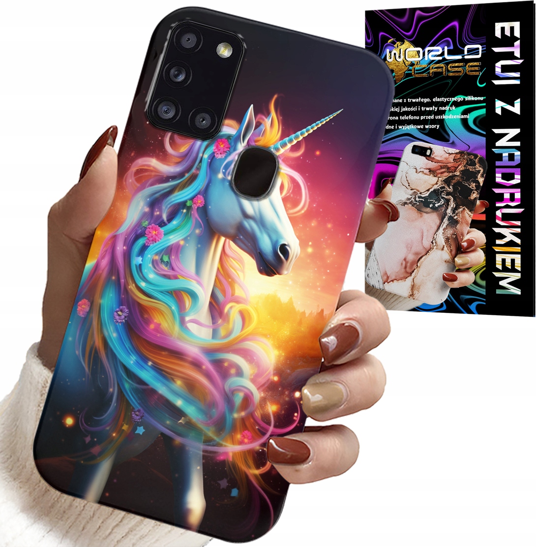 ETUI DO SAMSUNG GALAXY A21s - JEDNOROŻEC WZORY DLA DZIEWCZYNEK PREZENT