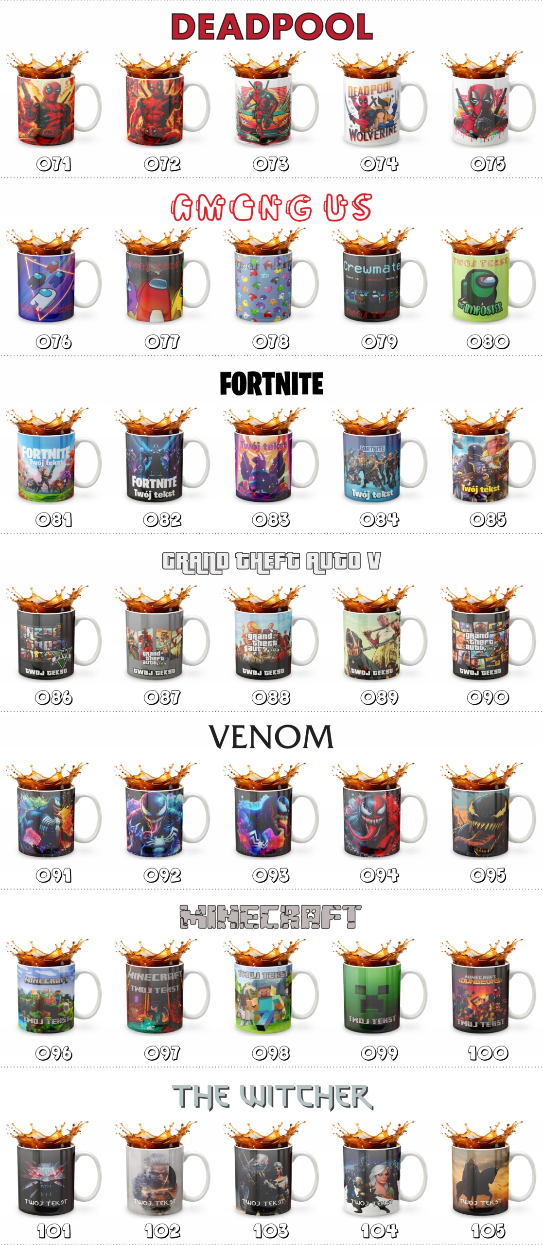 KUBEK 330ml GRAFIKA PREZENT ŚWIĘTA WZÓR - LAMINE YAMAL + IMIĘ