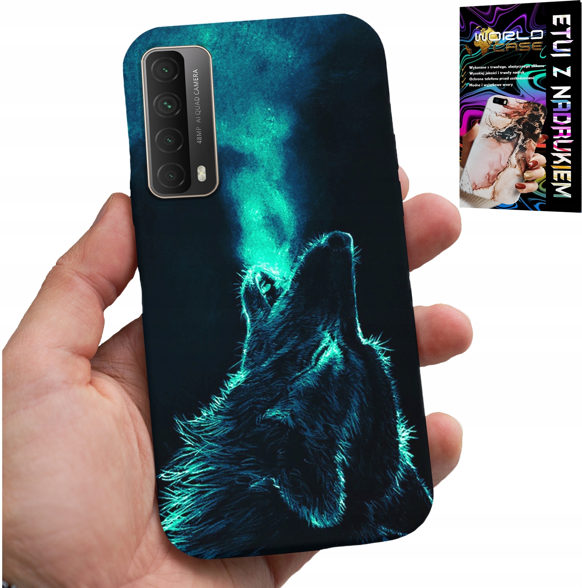 ETUI DO HUAWEI P SMART 2021 - WILK WILKI WATAHA SUPER WZORY OBUDOWA