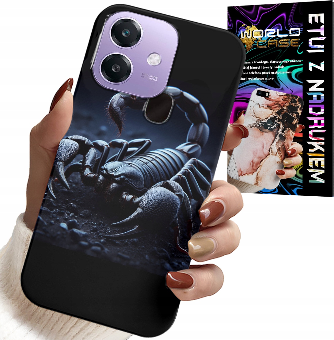 ETUI DO OPPO A40 / A40M - SKORPION, SKORPIONY + FOLIA HYDROŻELOWA