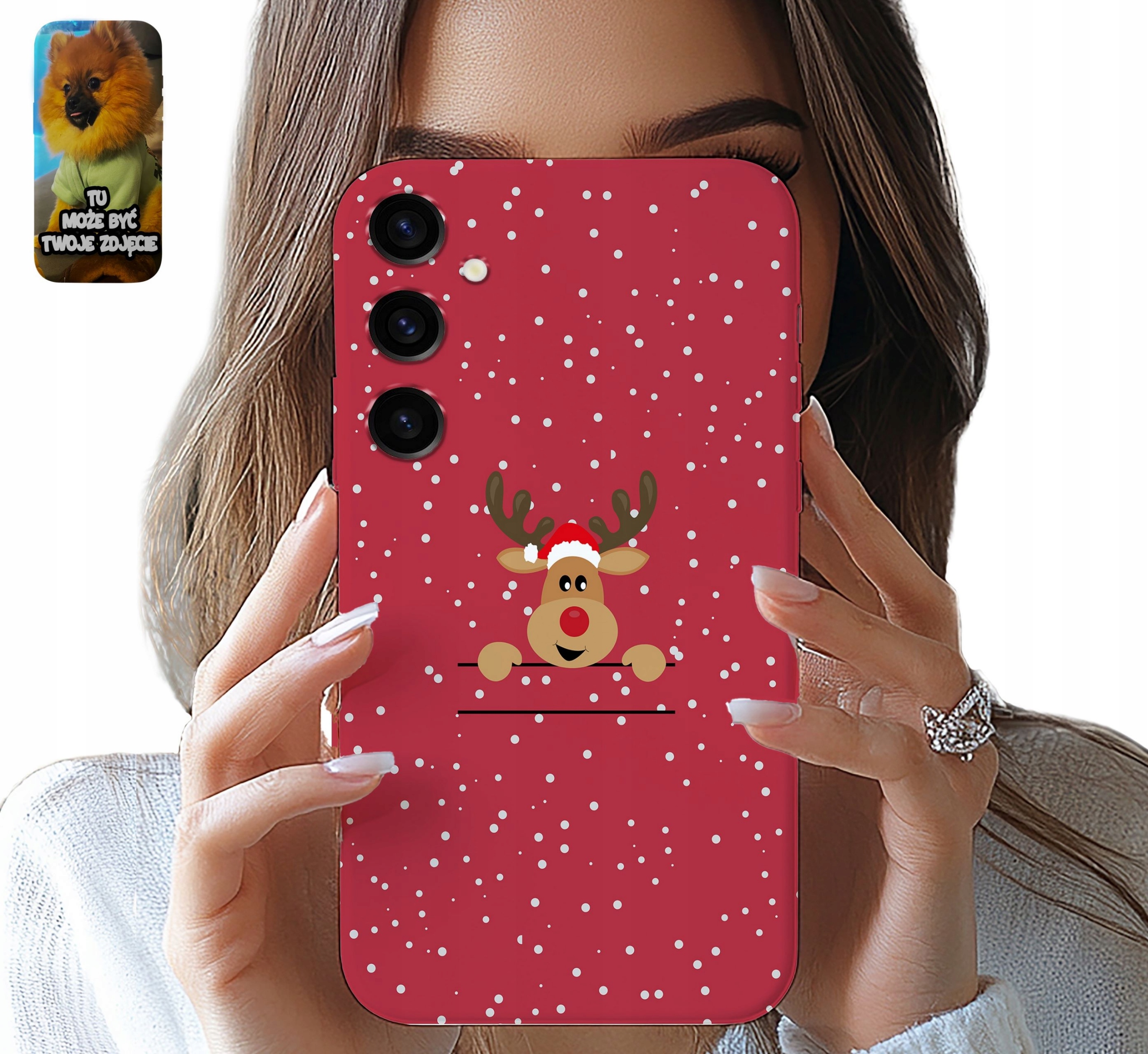 ETUI CASE SAMSUNG GALAXY S24 FE ŚWIĘTA RENIFER MIKOŁAJ ŚWIETECZNE WZORY