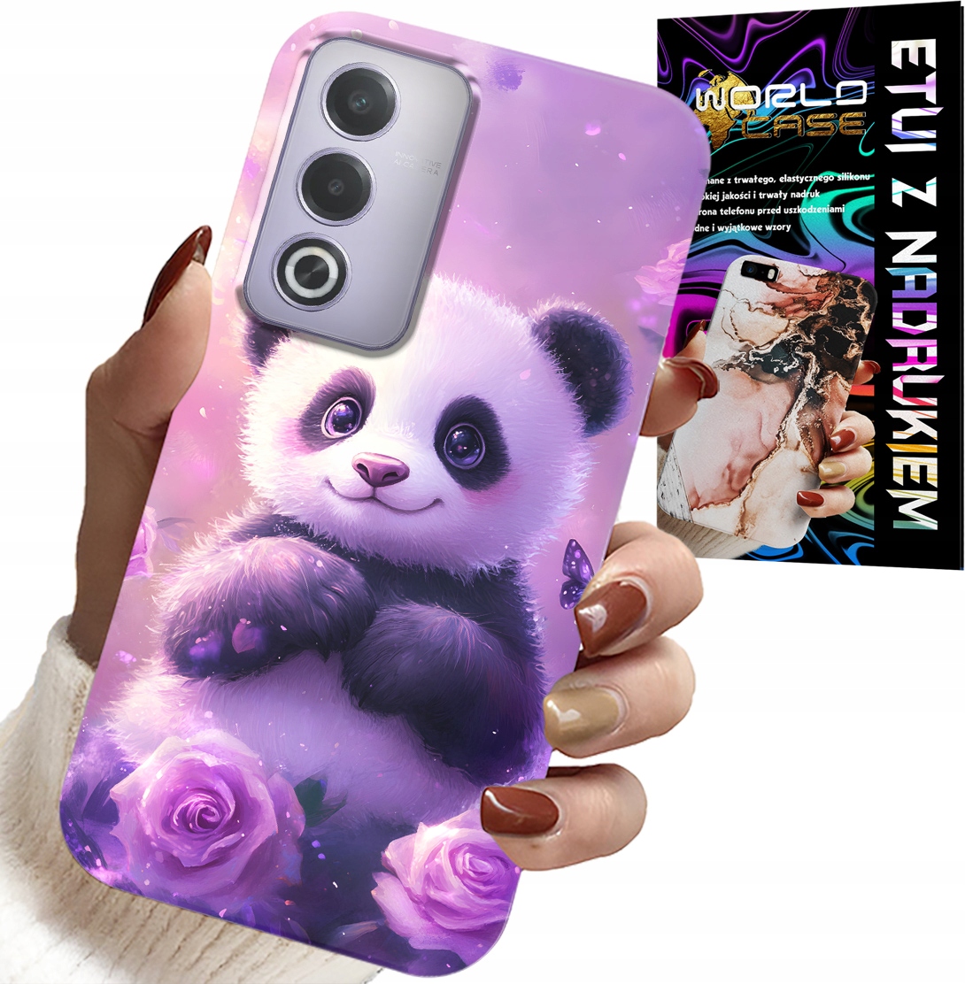 ETUI DO OPPO A80 5G - SŁODKA PANDA WZORY DLA DZIECI + FOLIA