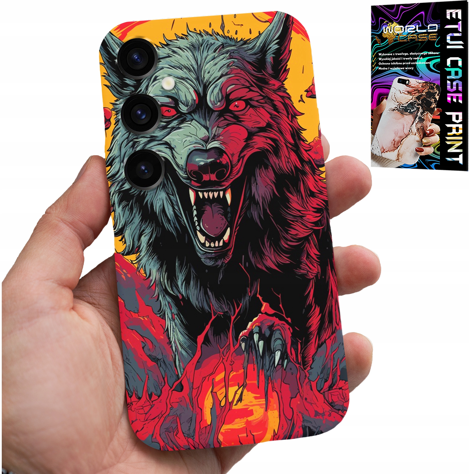 ETUI DO SAMSUNG GALAXY A04S - WILK WILKI WATAHA SUPER WZORY CASE + SZKŁO
