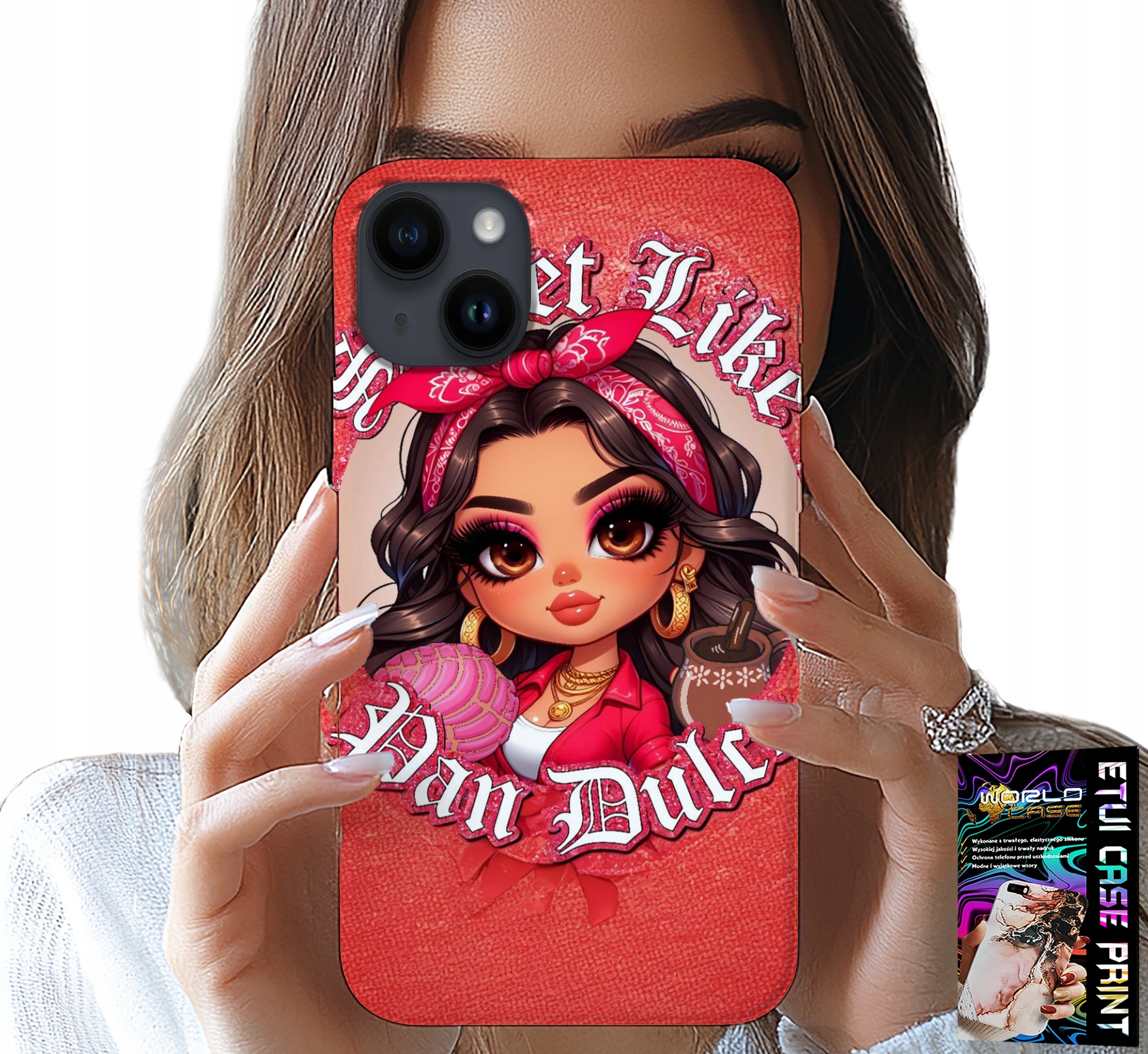 ETUI DO IPHONE 14 PLUS - SWEET LIKE MODNE LALECZKI DLA DZIEWCZYN