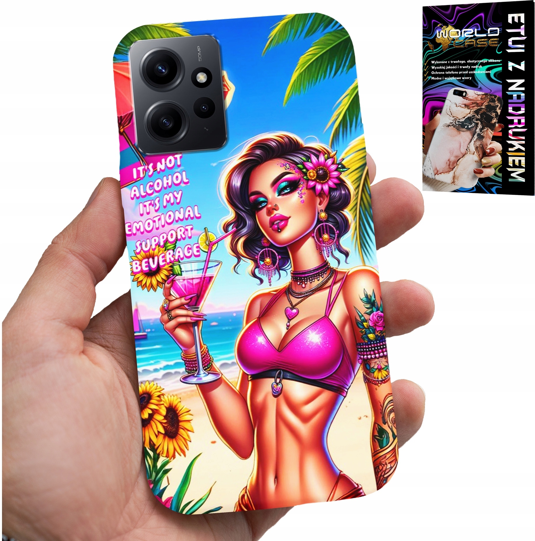 ETUI DO XIAOMI NOTE 12 4G - IT'S NOT ALCOHOL IT'S MY EMOTIONAL CASE