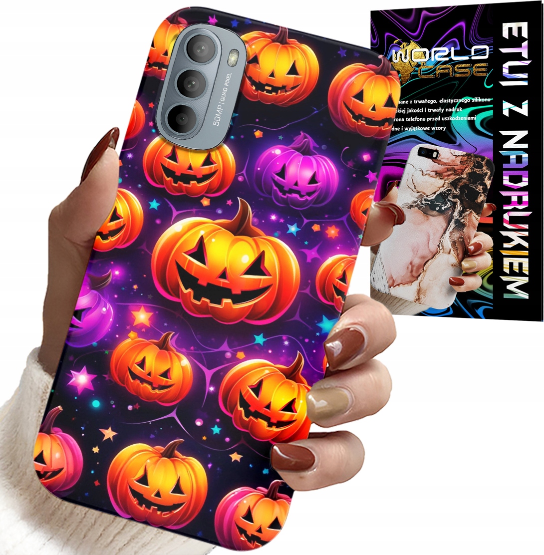 ETUI DO MOTOROLA G31 / G41 - HALLOWEEN, SALEM, STRASZNE DYNIE, WZORY