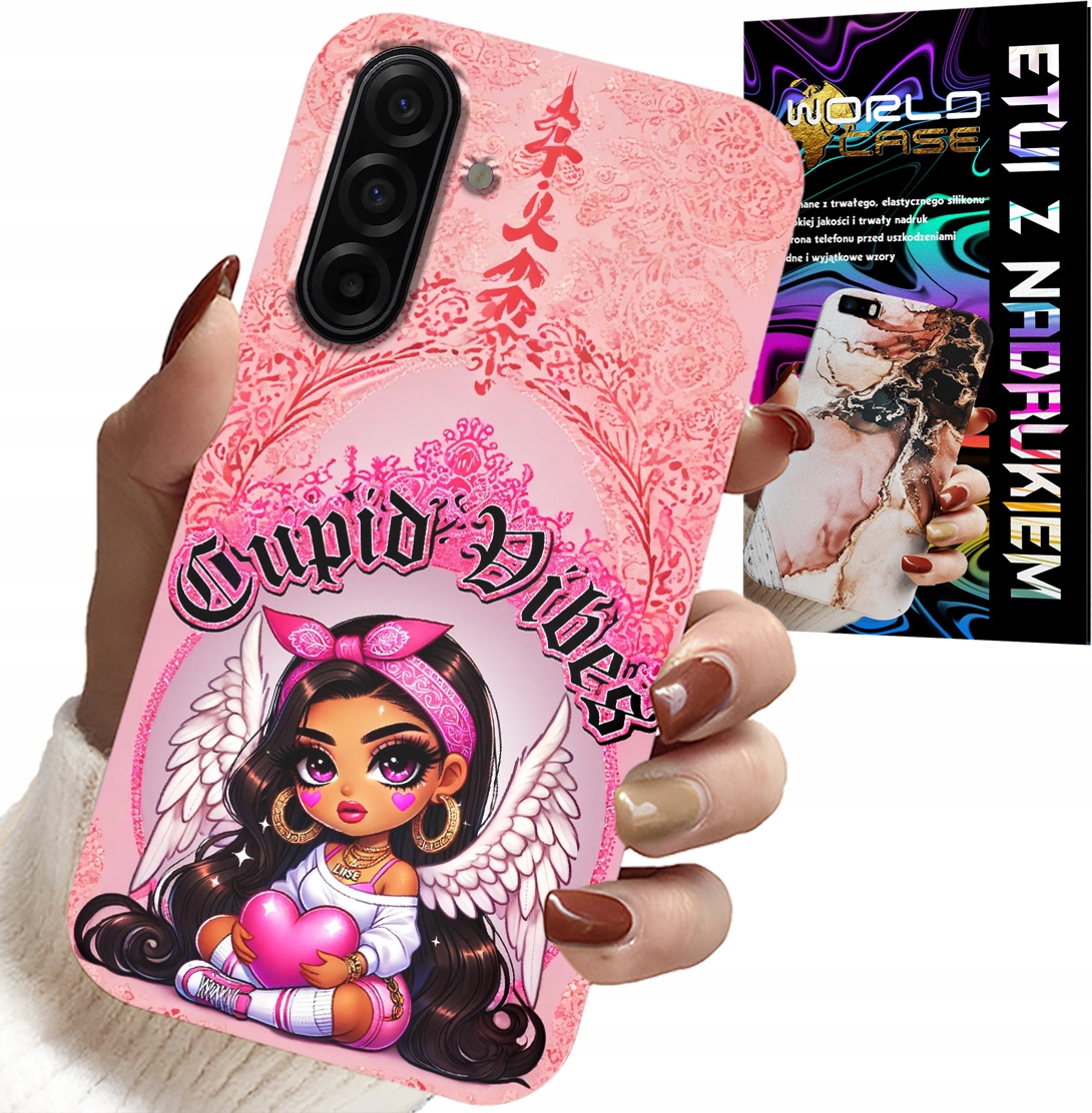ETUI DO SAMSUNG GALAXY A17 5G - CUPID VIBES Z UROCZĄ ANIOŁKIEM PLECKI