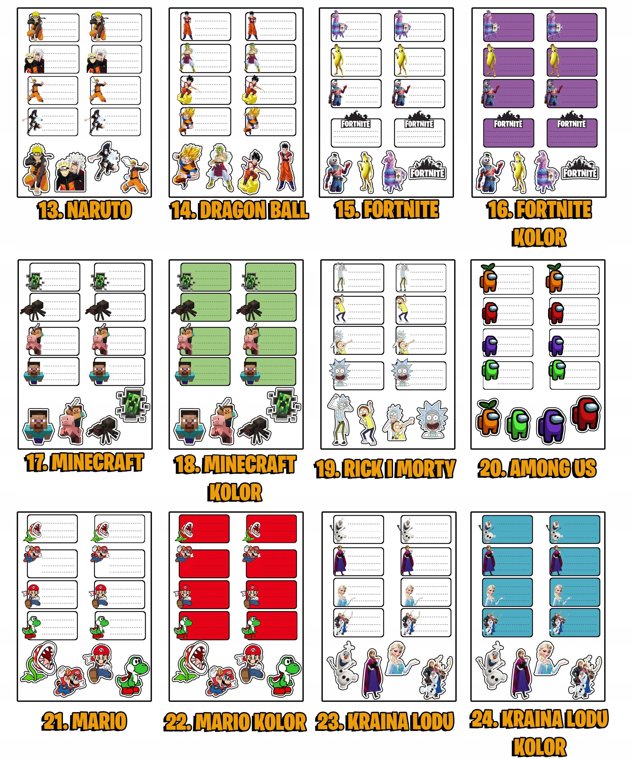 NAKLEJKI NA ZESZYT ZESZYTY NALEPKA 8szt - KOTY KOTKI ZWIERZĘTA + GRATIS