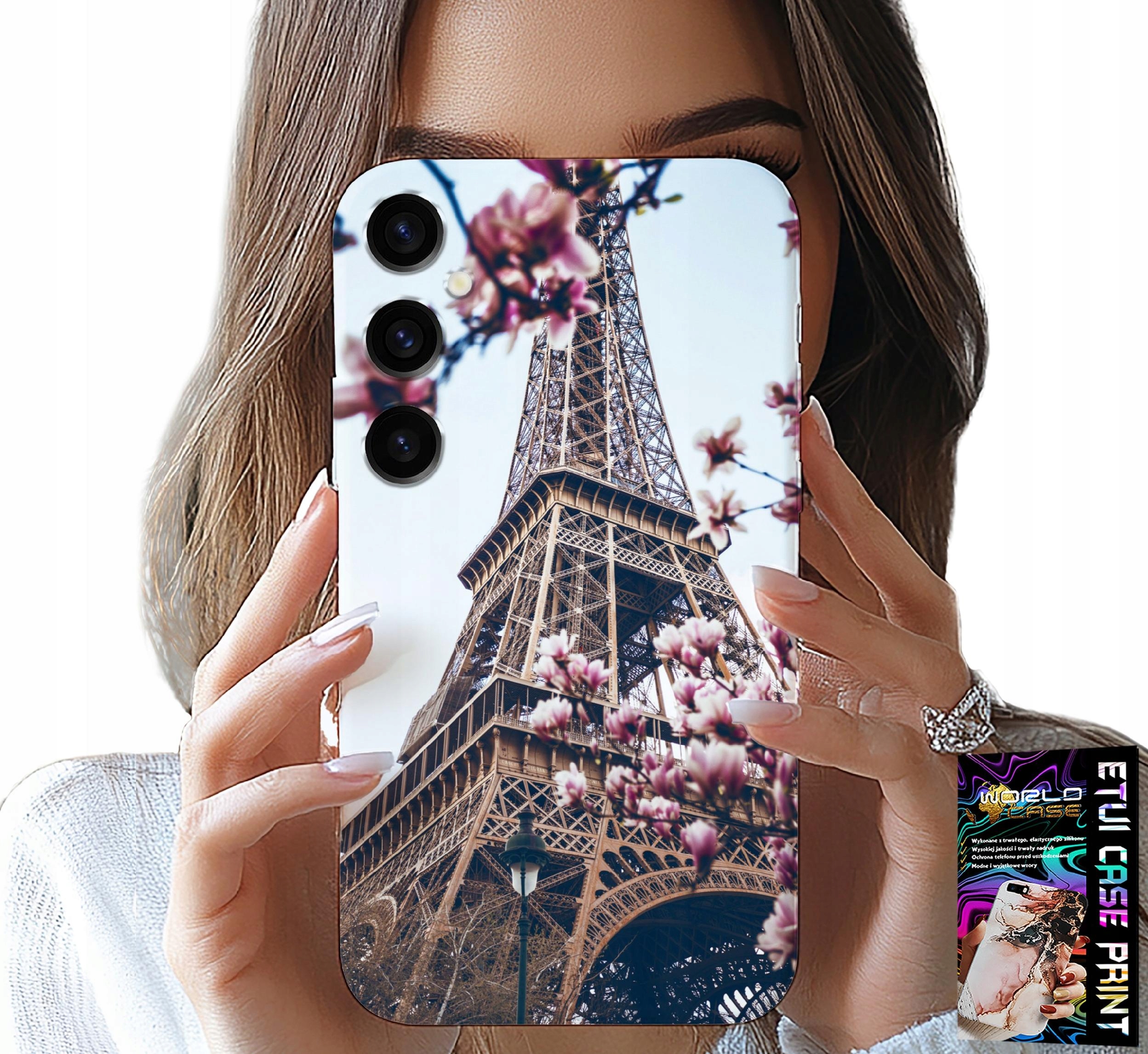 ETUI DO SAMSUNG GALAXY A05S - PARYŻ WIEŻA EIFFLA PIĘKNE MIEJSCA PLECKI