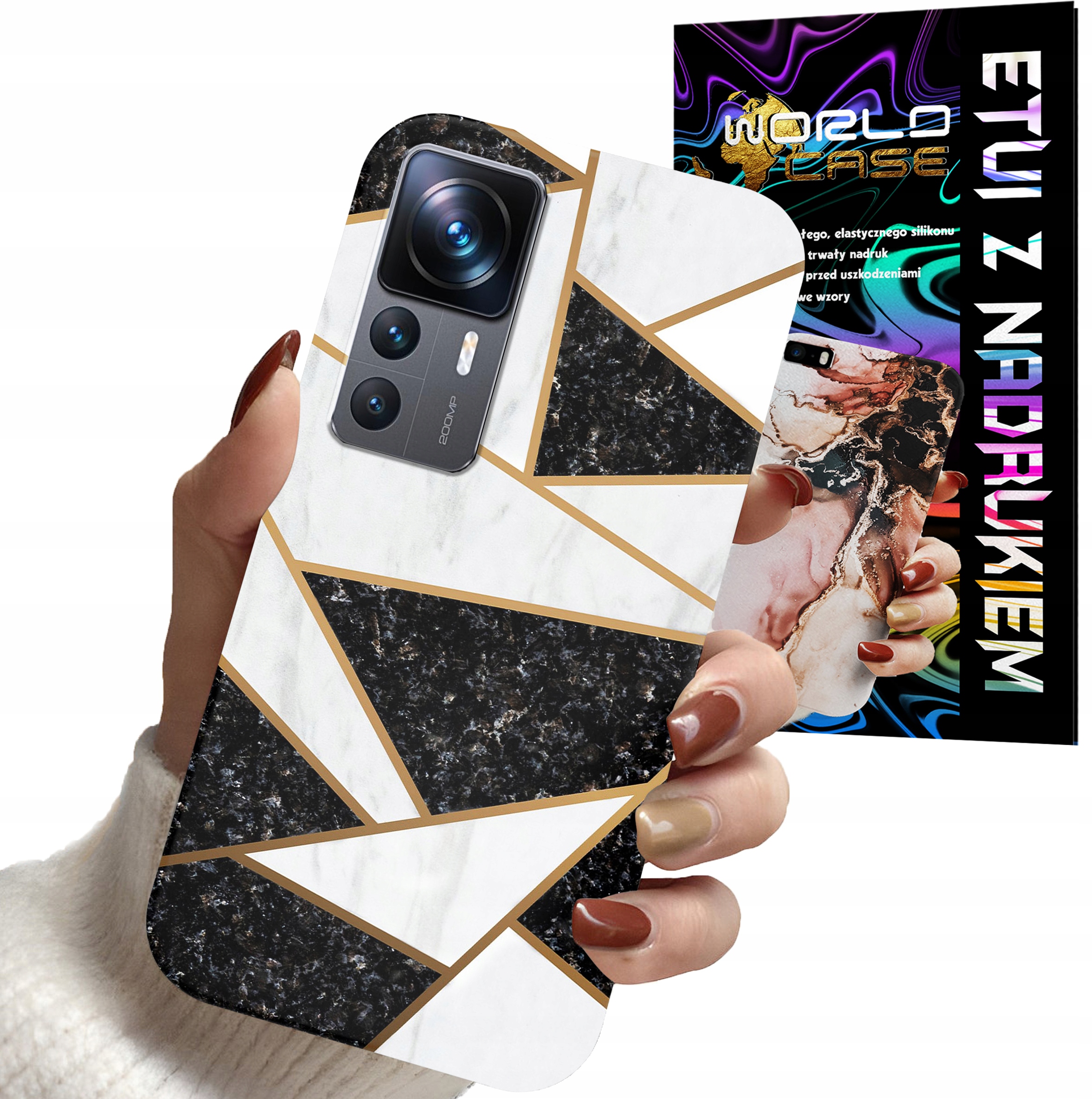 ETUI CASE DO XIAOMI 12T / 12T PRO - MARMUREK GEOMETRIA WZORY DLA KOBIET