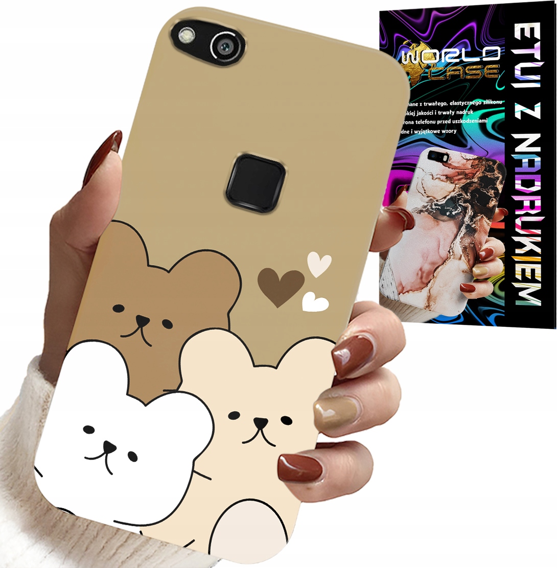 ETUI DO HUAWEI P10 LITE - MIŚ, MISIE WZORY DLA NAJMŁODSZYCH DZIECI