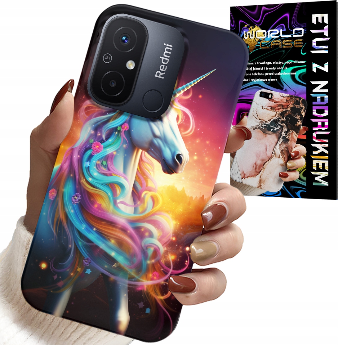 ETUI DO XIAOMI REDMI 12C - JEDNOROŻEC WZORY DLA DZIEWCZYNEK PREZENT