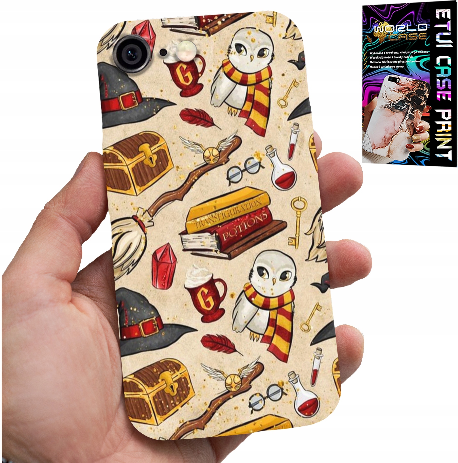 ETUI DO IPHONE ( 6 PLUS ) - CASE DLA FANA MAGII MAGÓW RÓŻDŻKA +SZKŁO