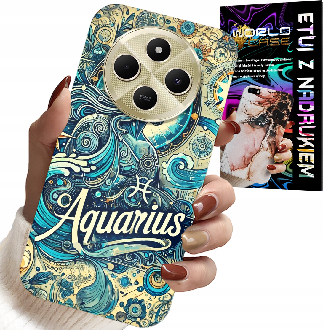 ETUI DO XIAOMI REDMI 14C 4G - ZNAK ZODIAKU, WODNIK, ASTRONOMIA PLECKI