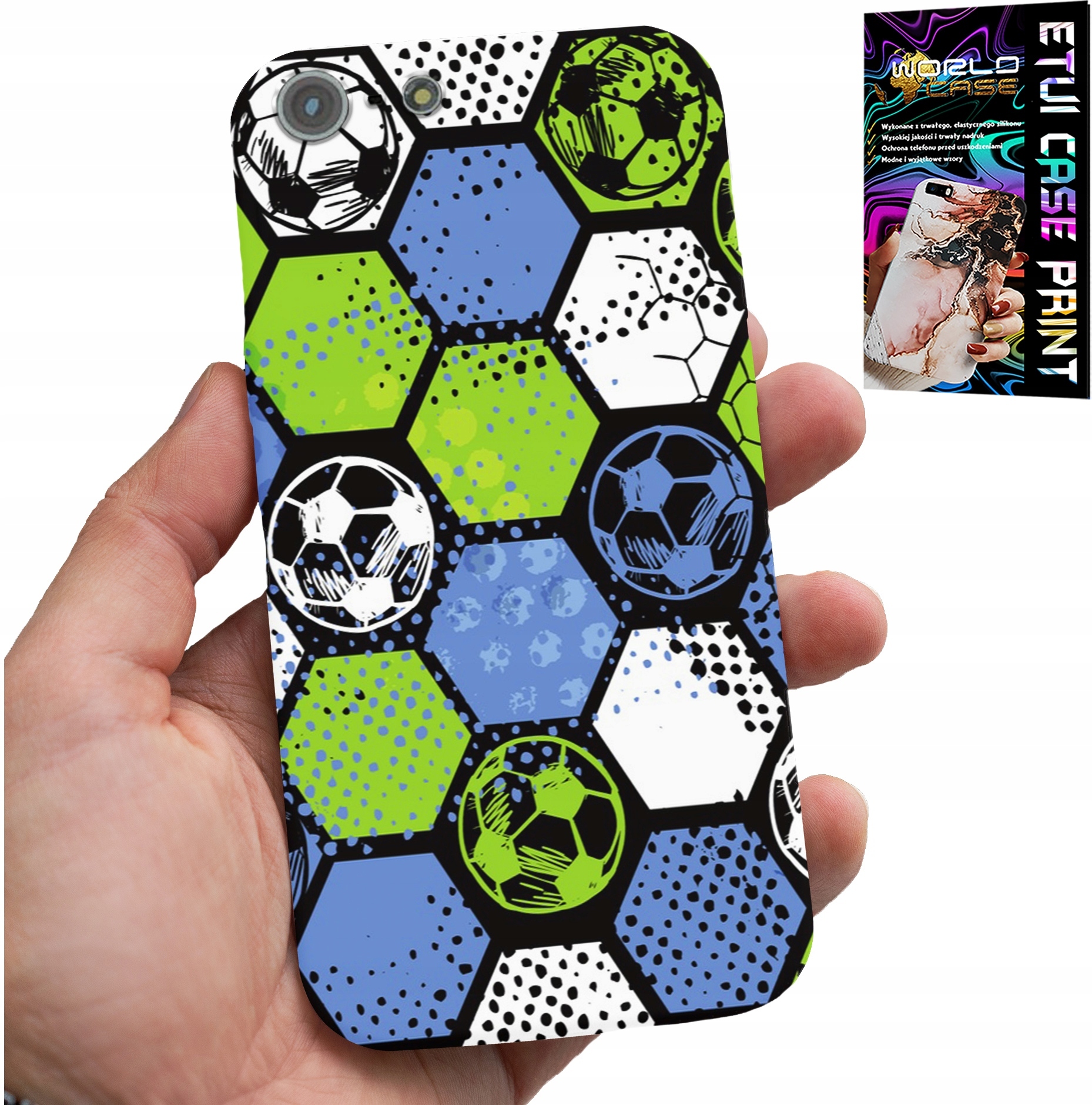 ETUI DO IPHONE 5 / 5S / 5C - PIŁKARSKIE WZORY PLECKÓW FOOTBALL CASE