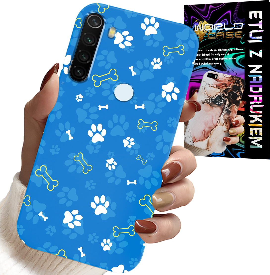 ETUI DO XIAOMI NOTE 8T - ŁAPKI KOŚCI PIES PATROL WZORY DLA DZIECI
