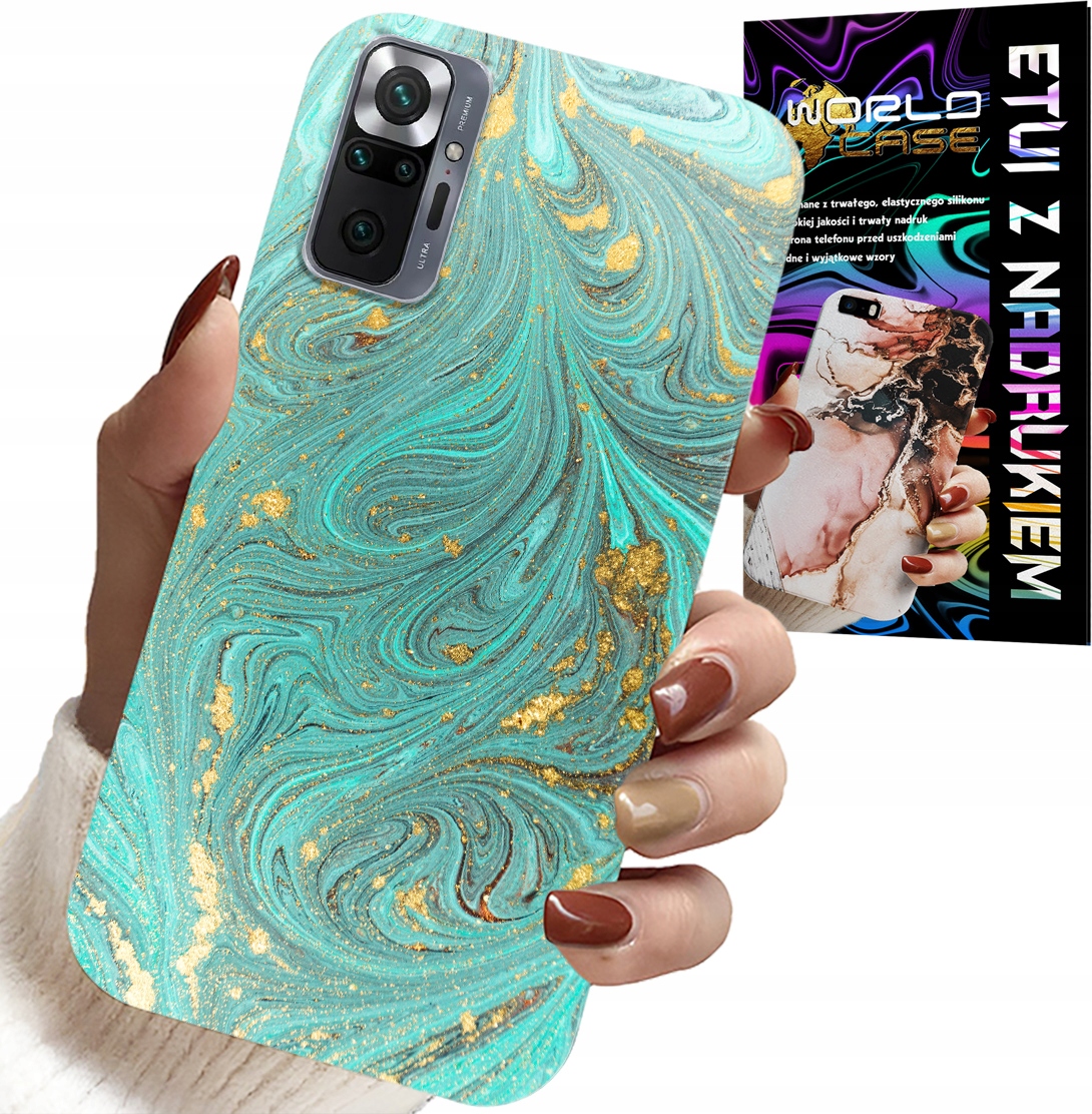 ETUI DO XIAOMI NOTE 10 PRO - MARMURKOWE WZORY + SZKŁO HARTOWANE