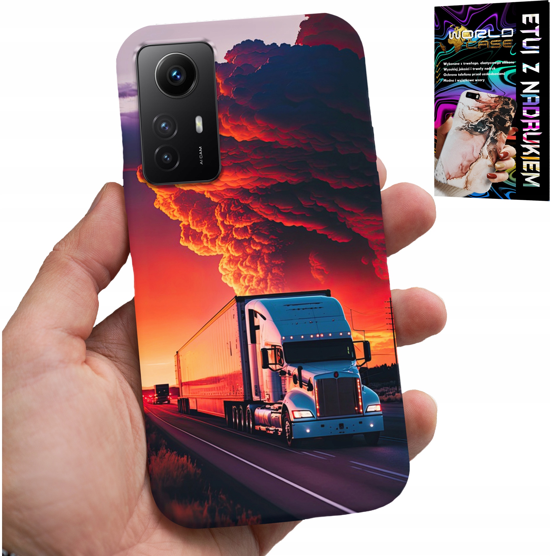 ETUI DO XIAOMI NOTE 12S 4G - TIR CIĘŻARÓWKA CASE + SZKŁO HARTOWANE