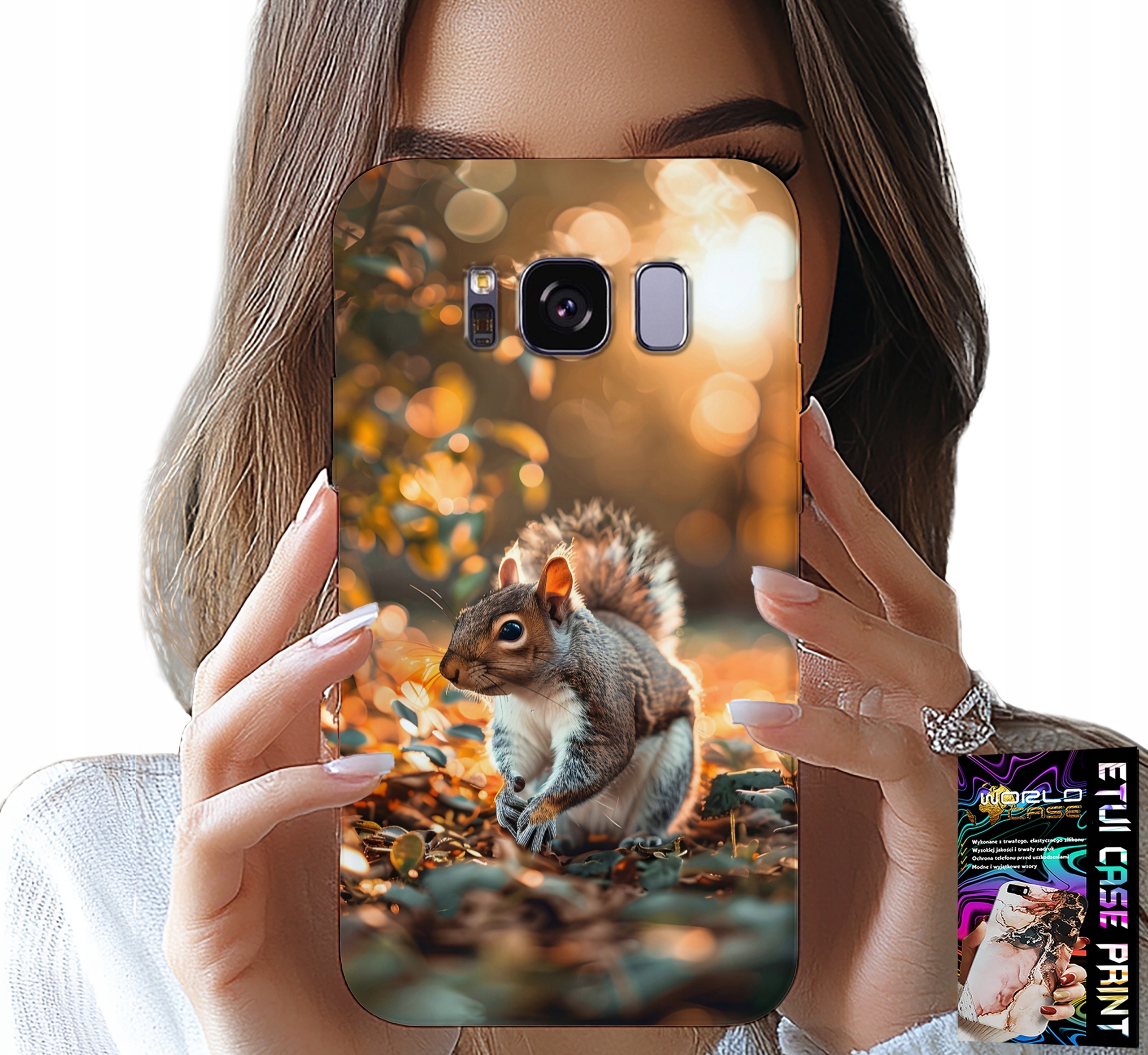 ETUI DO SAMSUNG GALAXY S8 - SŁODKA WIEWIÓRKA, CASE Z WŁASNYM MOTYWEM