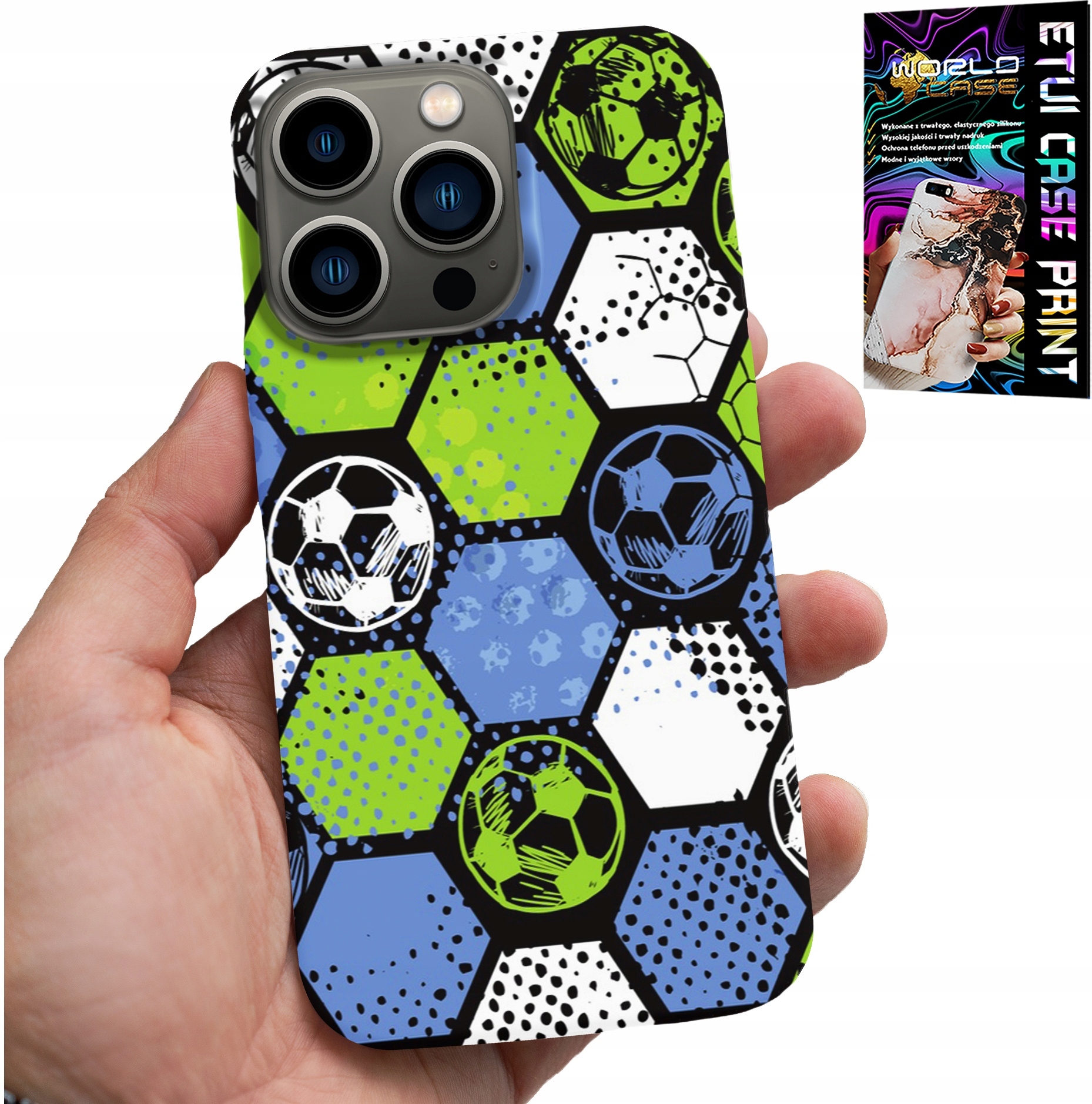 ETUI DO IPHONE 14 PRO MAX - PIŁKARSKIE WZORY PLECKÓW FOOTBALL CASE