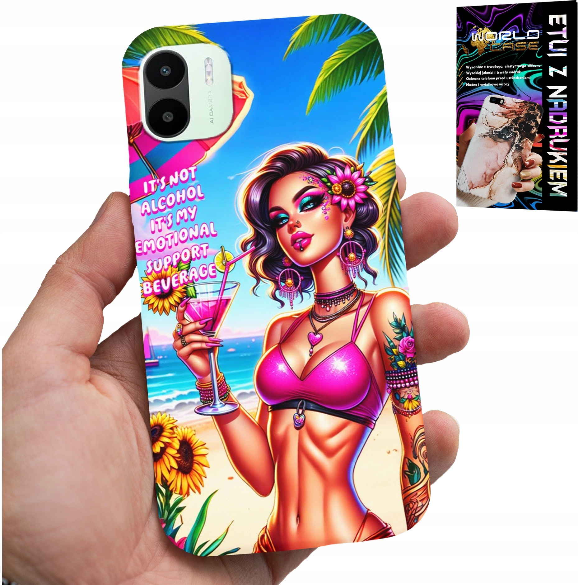 ETUI DO XIAOMI REDMI A2 - IT'S NOT ALCOHOL IT'S MY EMOTIONAL CASE