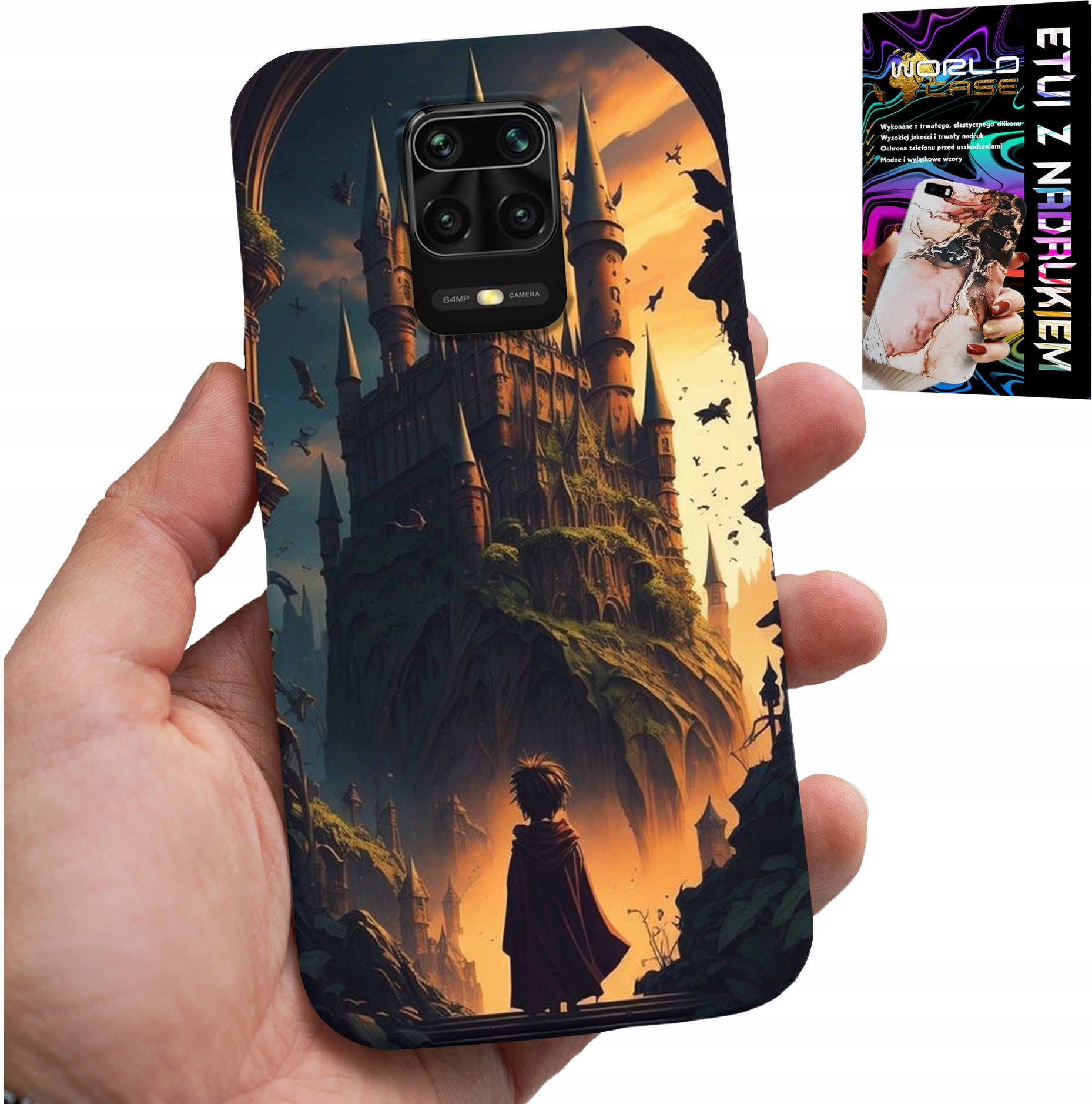 ETUI DO XIAOMI NOTE 9 PRO / 9S - CASE DLA FANA MAGII MAGÓW RÓŻDŻKA ZAMEK