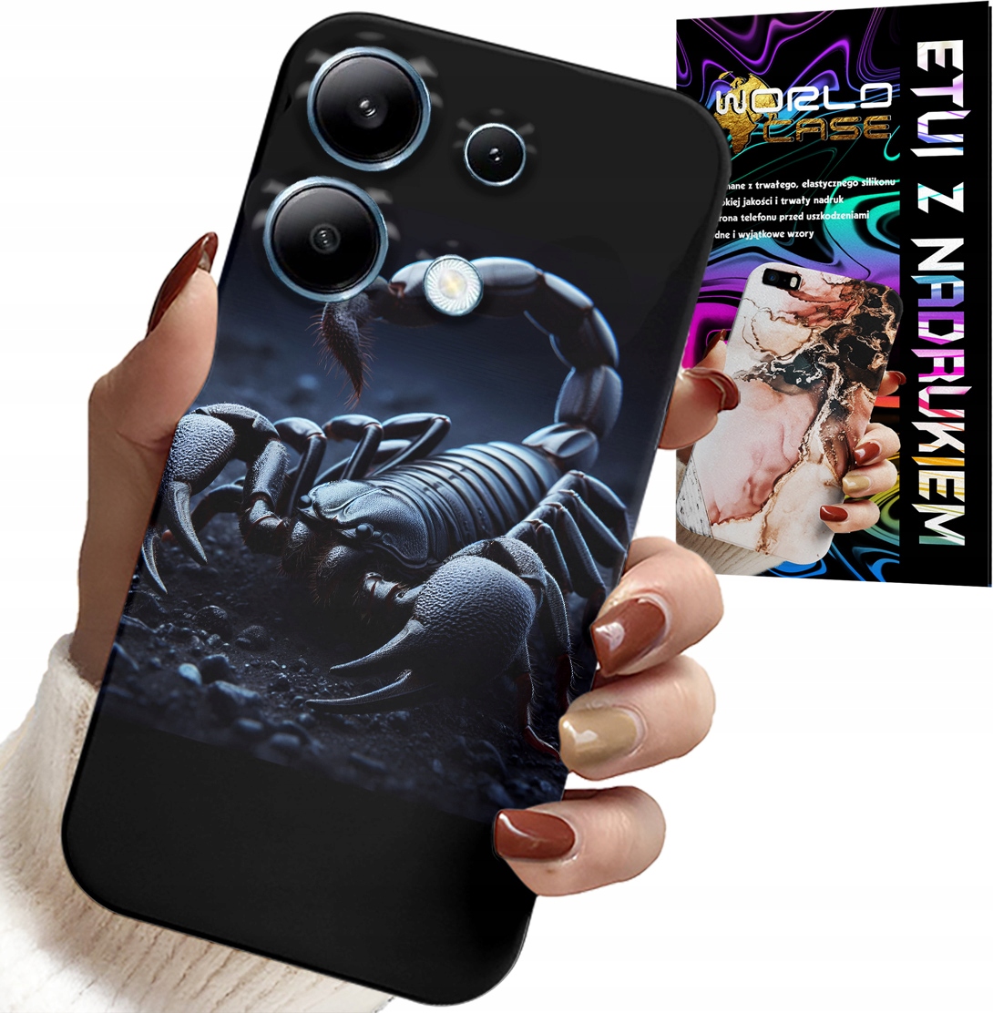 ETUI DO XIAOMI NOTE 13 PRO 4G - SKORPION, SKORPIONY + FOLIA HYDROŻELOWA