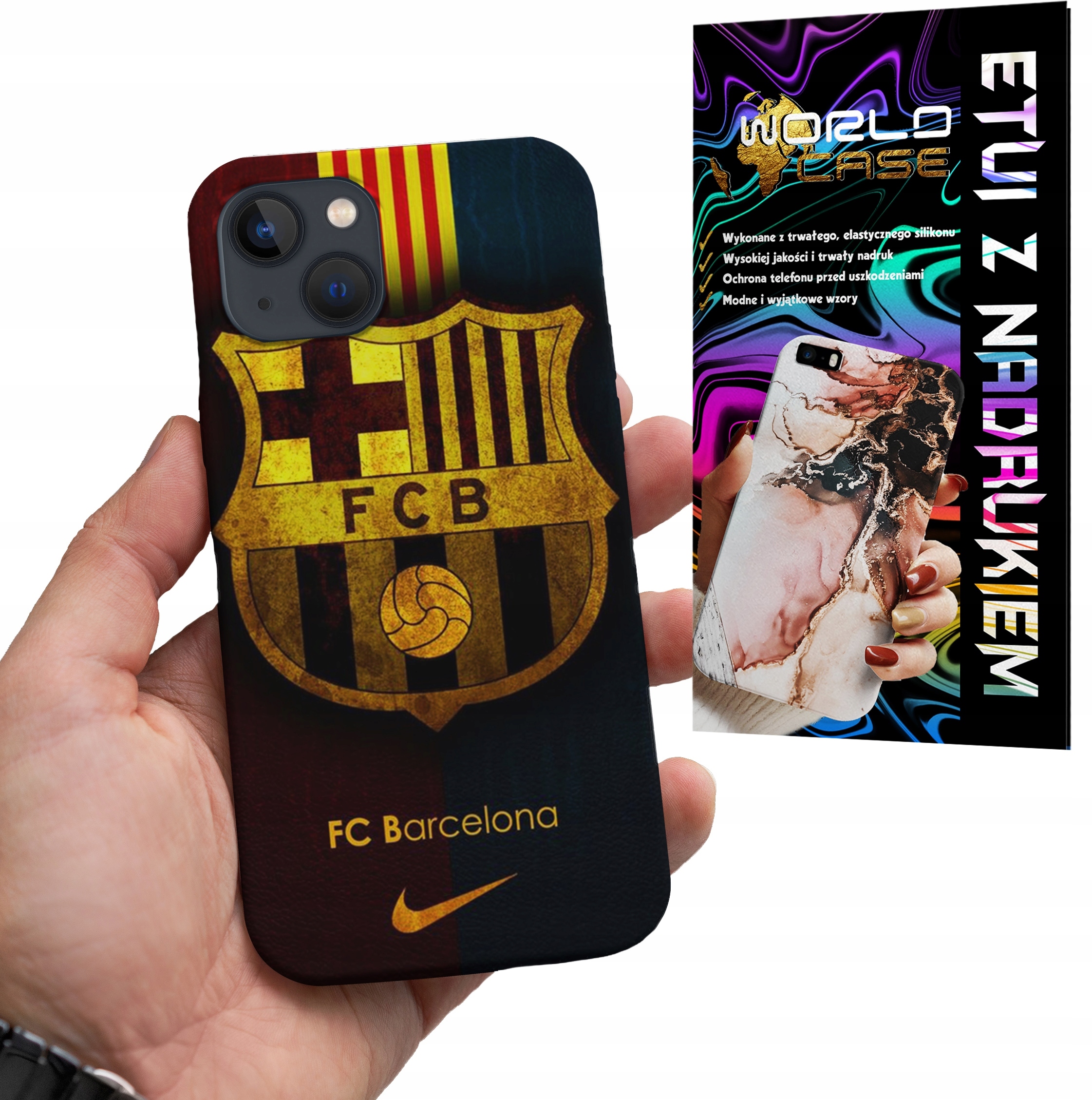 ETUI CASE DO IPHONE 14 PLUS - FC BARCELONA PIŁKARSKIE WZORY REAL MADRYT