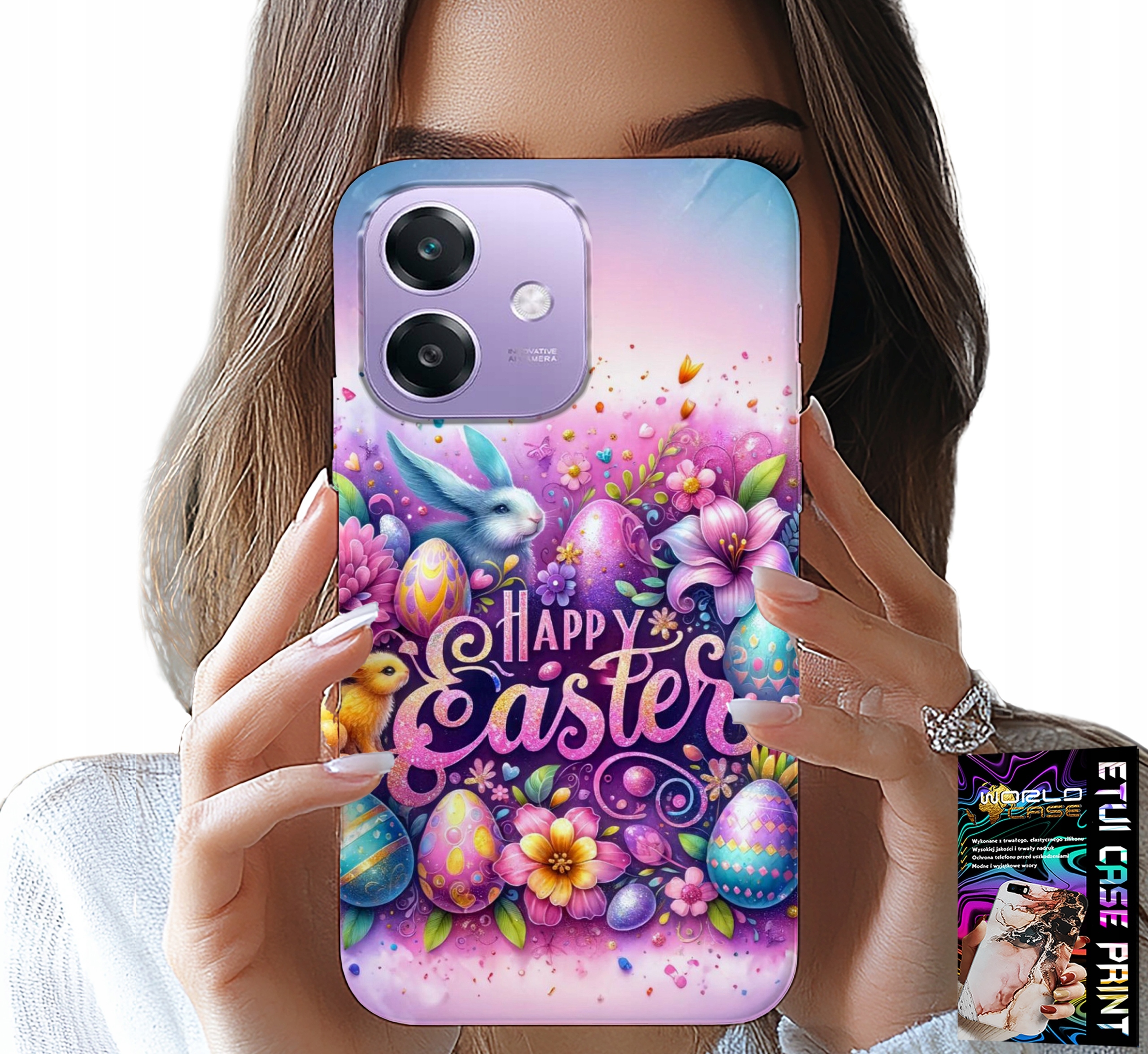 ETUI DO OPPO A40 / A40M - WESOŁEGO JAJKA, WIELKANOC, PISANKI JAJKA