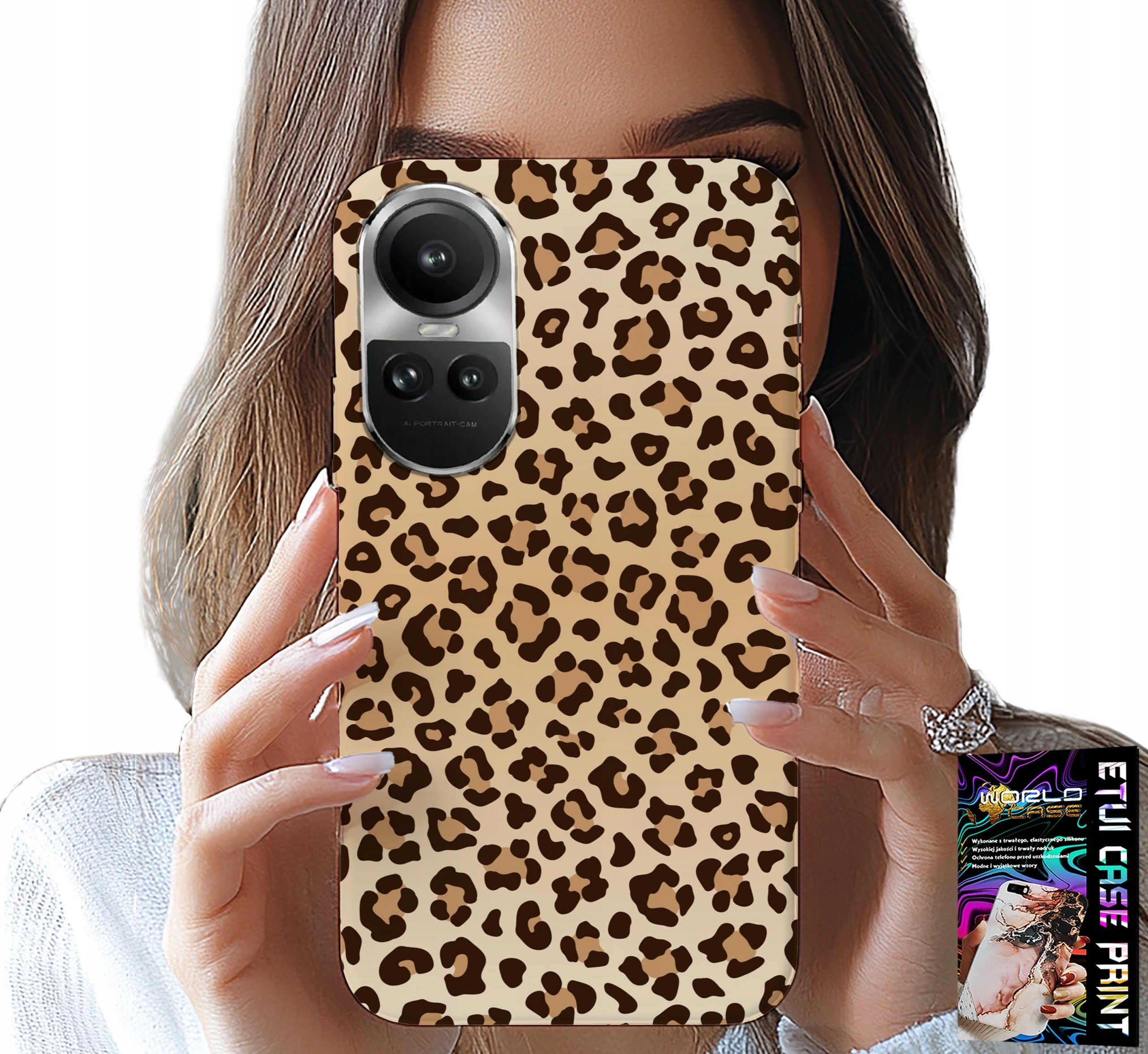 ETUI DO OPPO RENO10 PRO 5G - PLECKI W PANTERKĘ MODNE KOBIECE WZORY