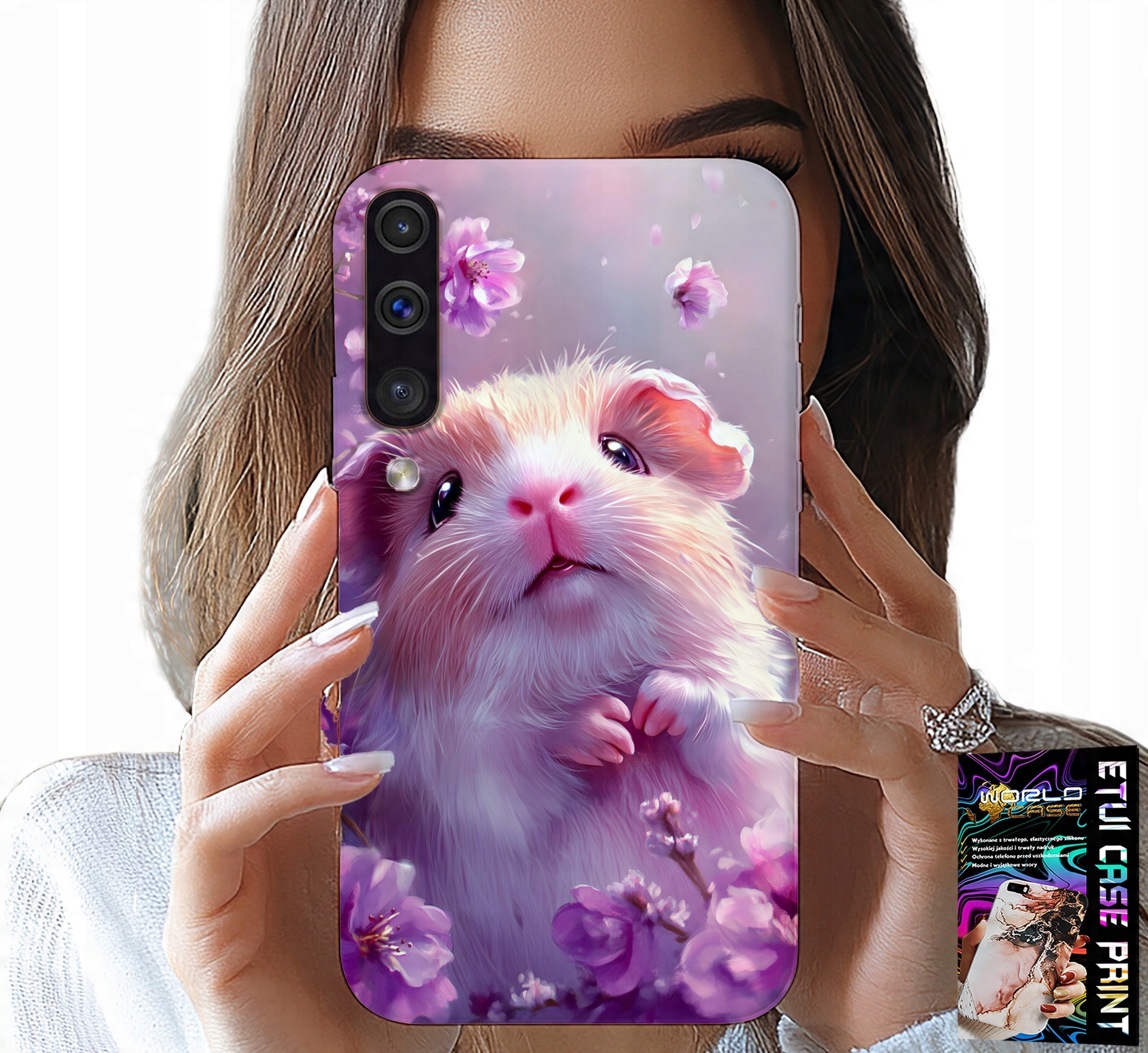 ETUI DO SAMSUNG GALAXY A70 - SŁODKI CHOMIK, GRYZONIE WZORY DLA DZIECI