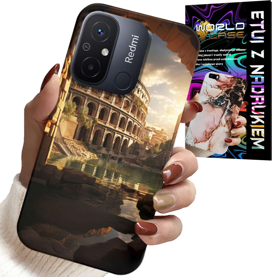ETUI DO XIAOMI REDMI 12C - RZYM COLOSSEUM RZYMIANIE STAROŻYTNOŚĆ
