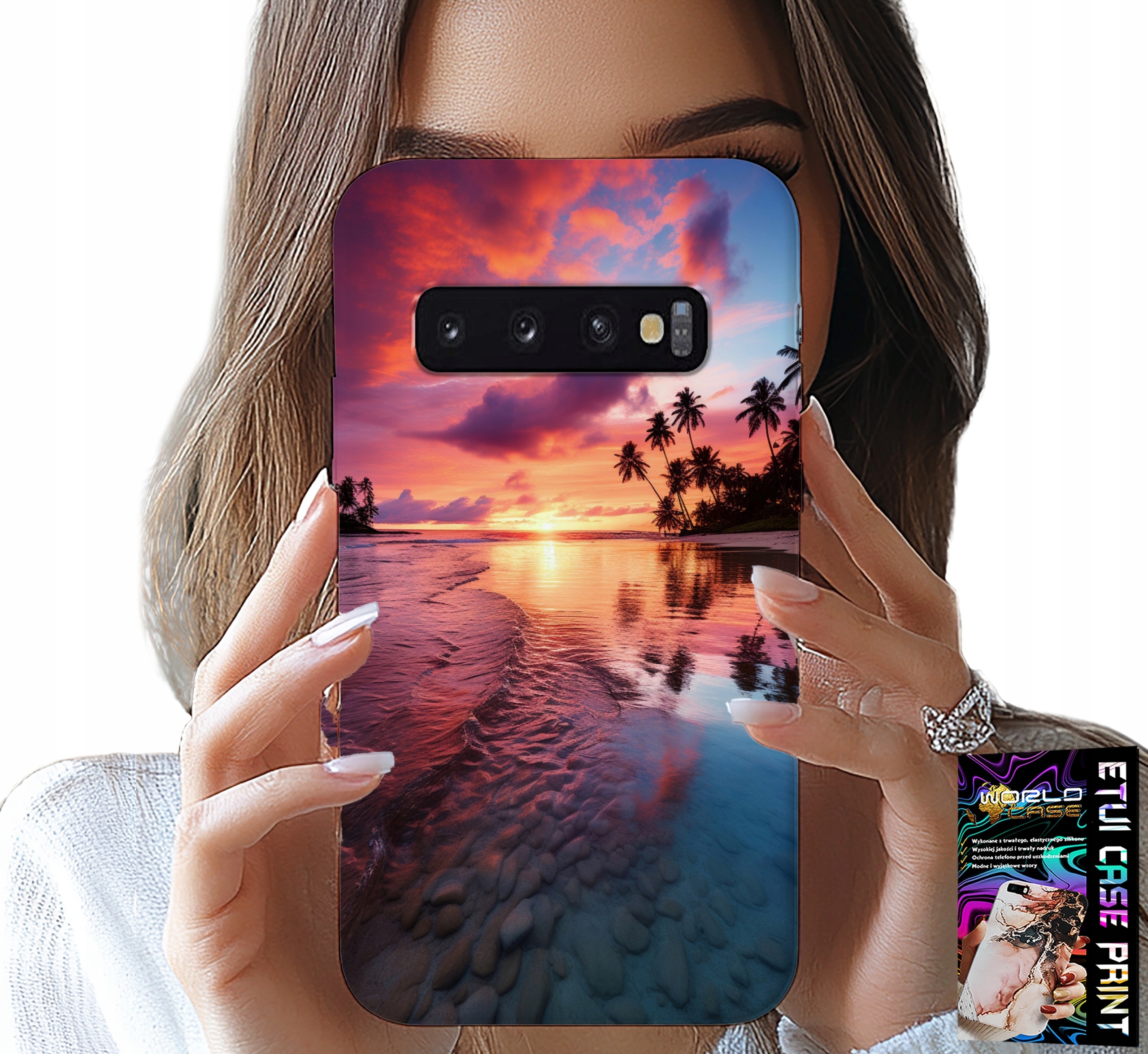 ETUI DO SAMSUNG GALAXY S10 - PLAŻA WAKACJE WYSPA PIĘKNE WIDOKI +FOLIA